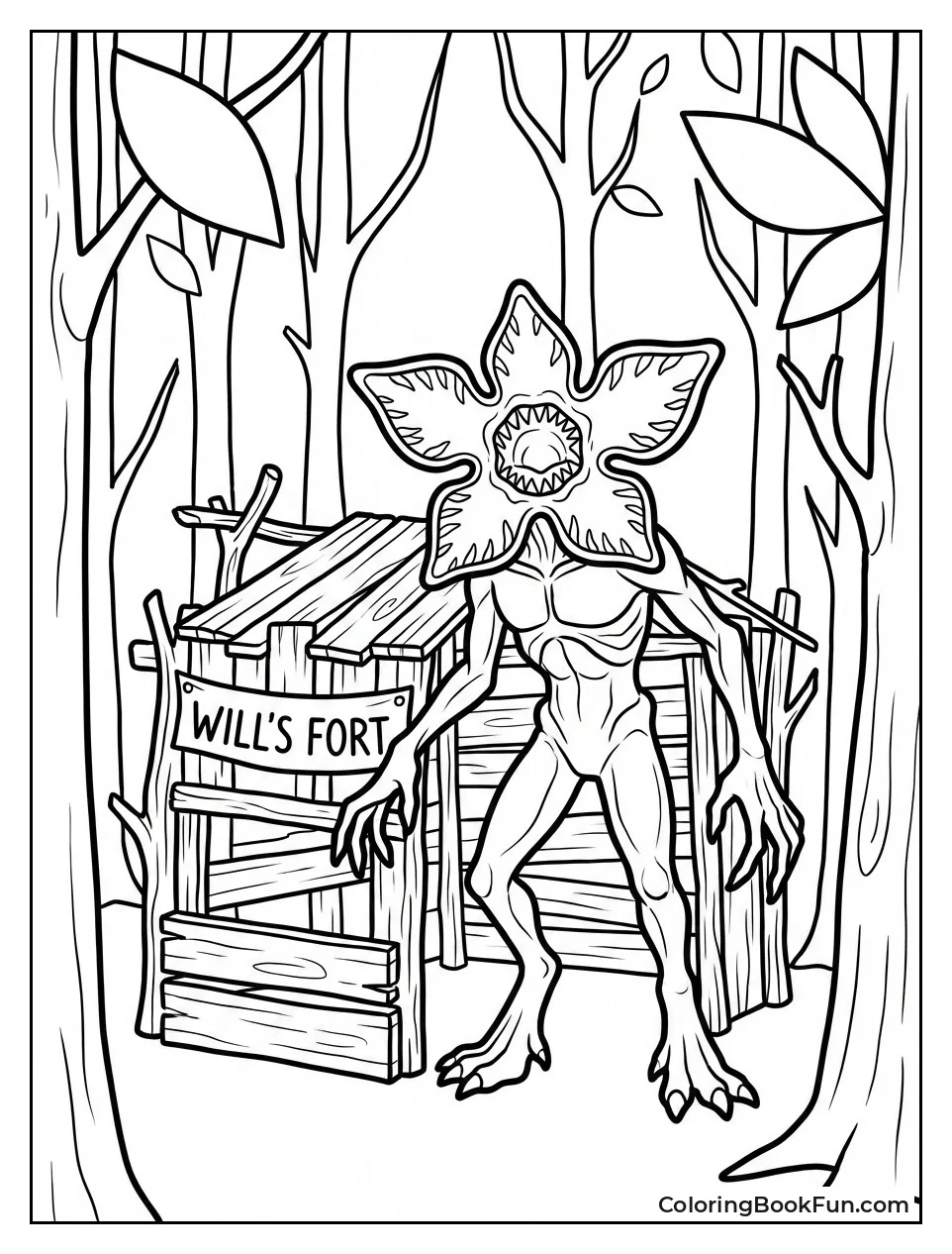 Demogorgon Attacks Castle Byers