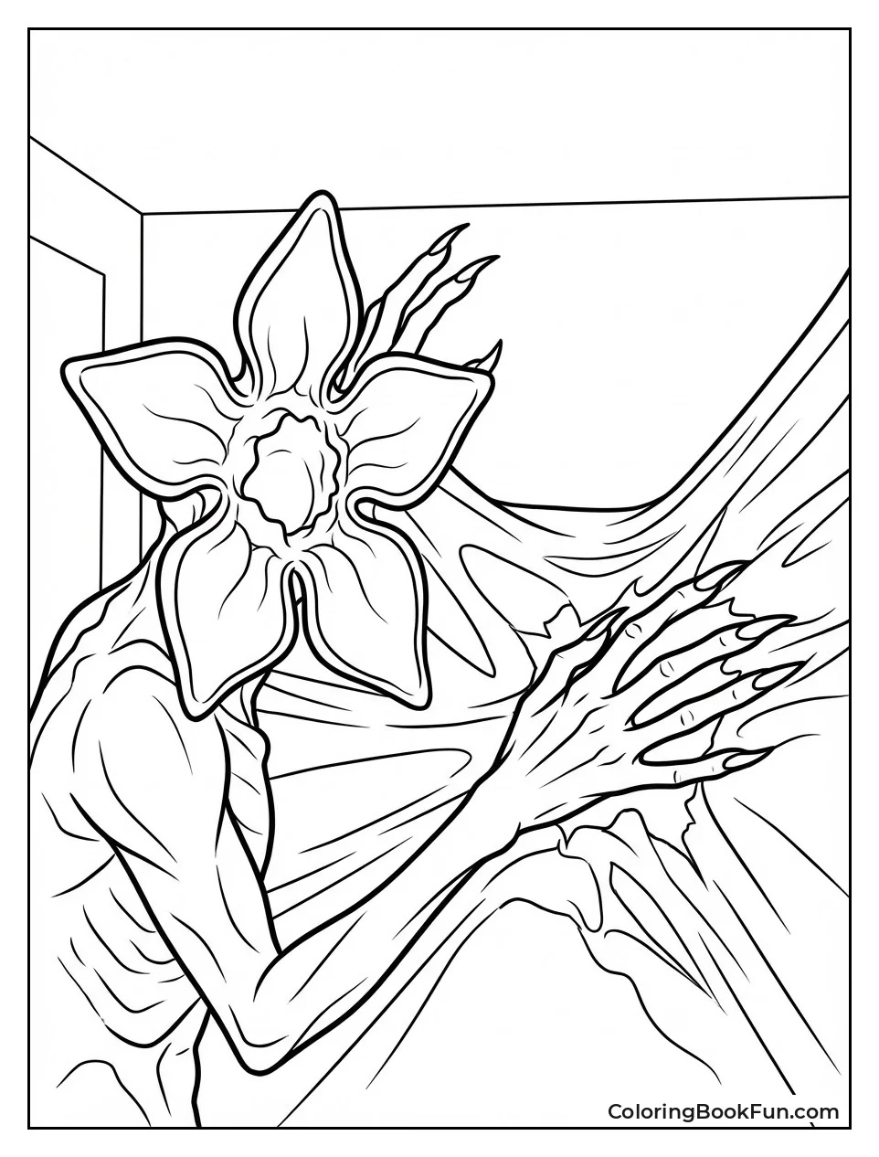 Demogorgon Stretches through Wallpaper