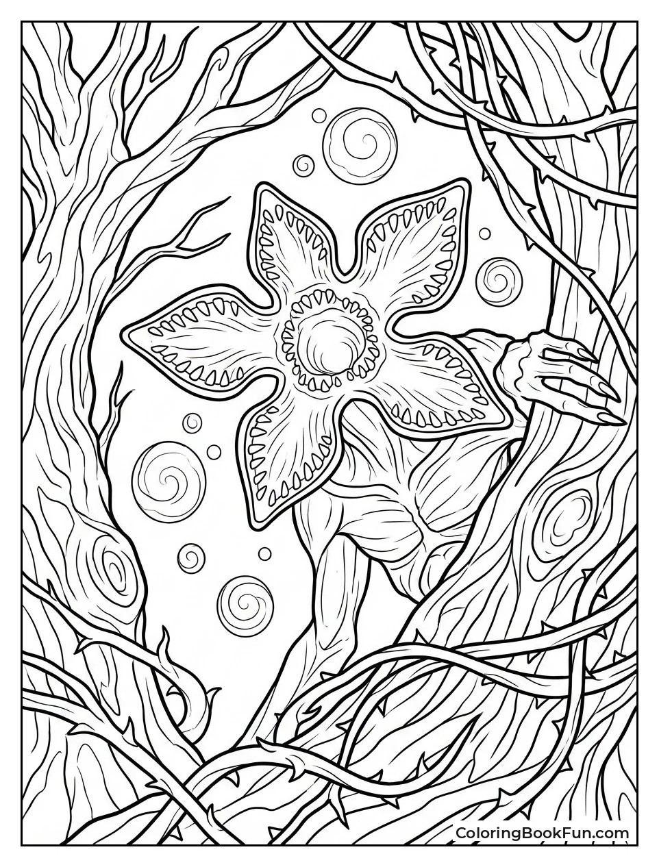 Demogorgon Lurks in Upside Down Forest