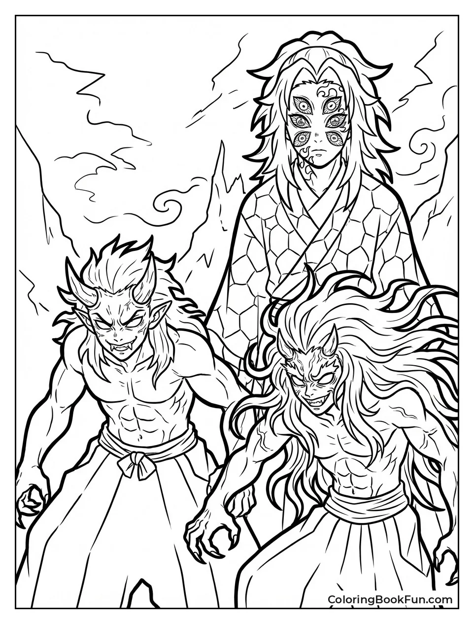 Menacing Demons Show Fangs