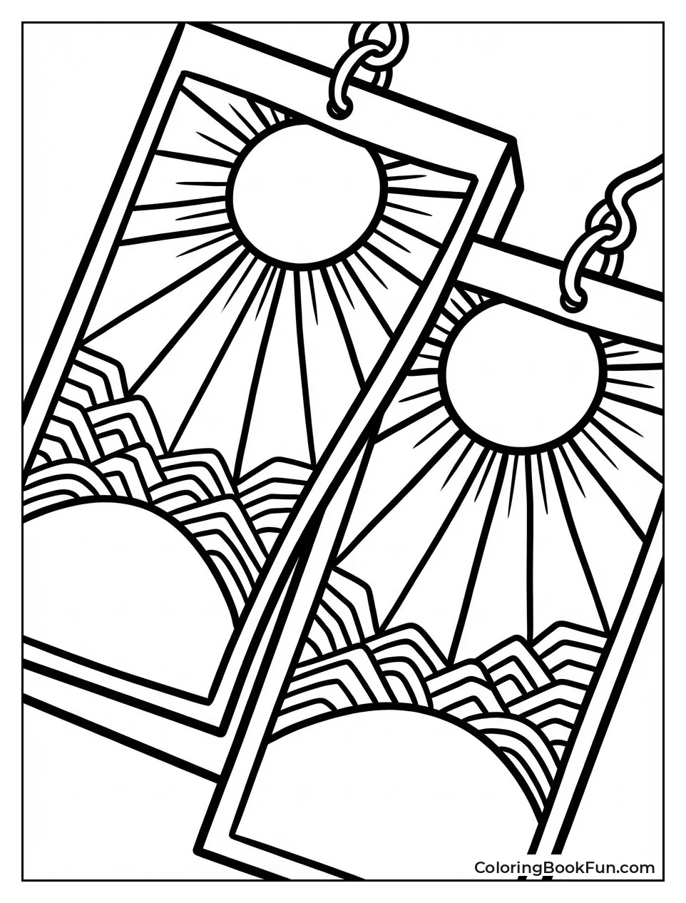 Tanjiro's Hanafuda Earrings Closeup