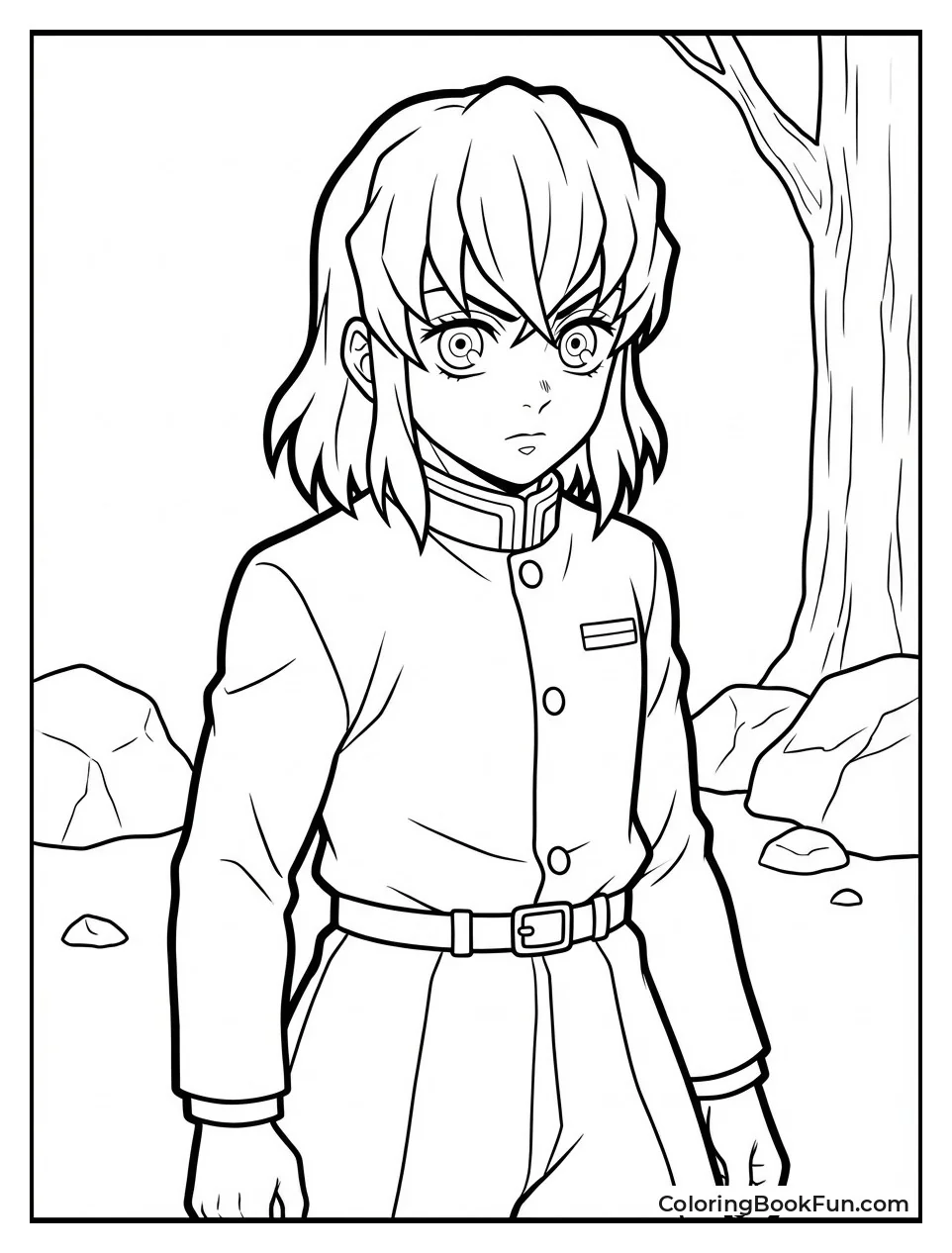 Inosuke Shows Pretty Face