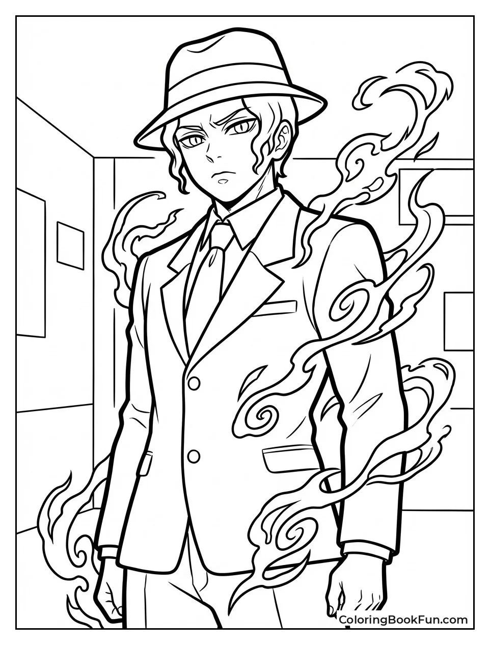 Muzan Stares with Shadows