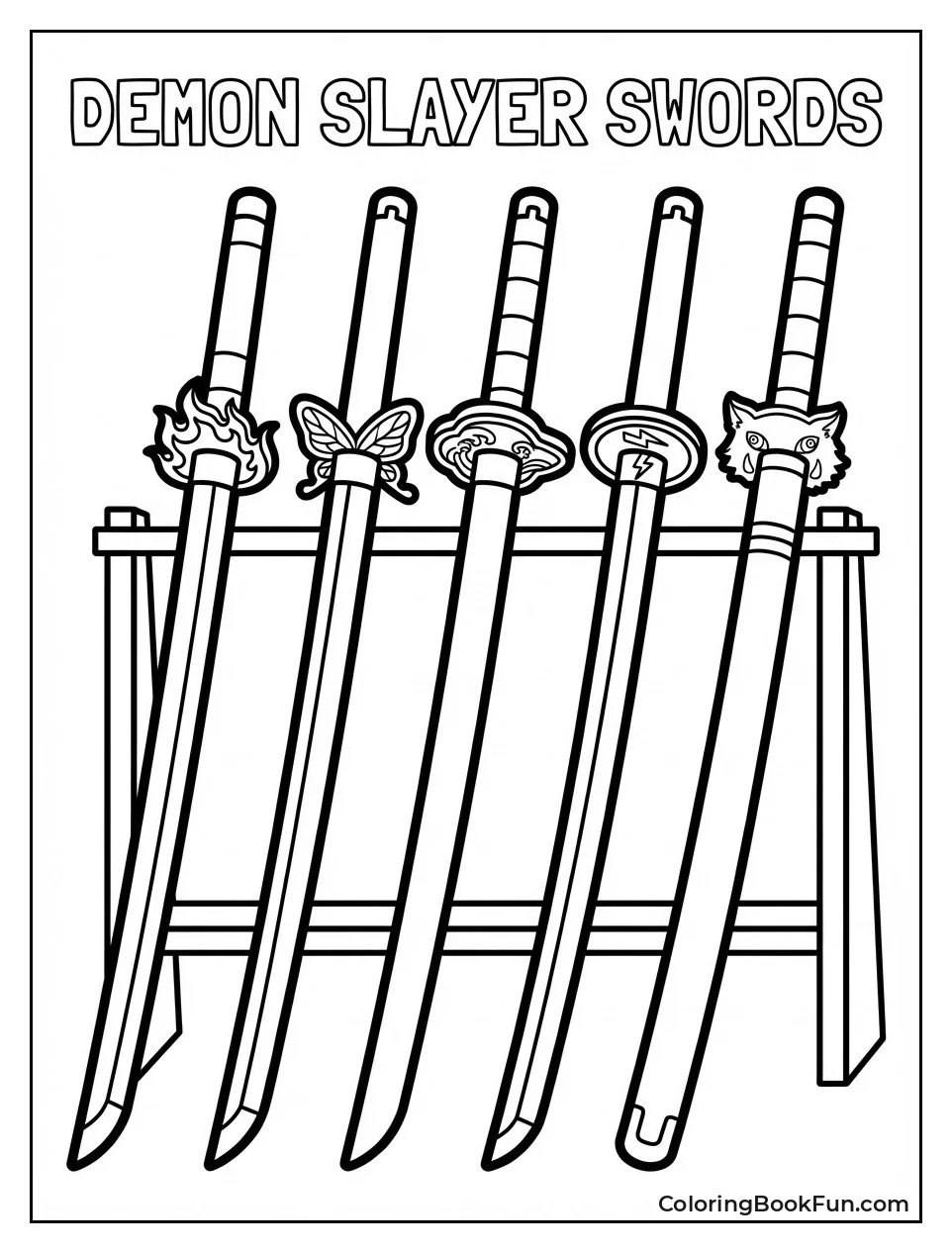 Row of Nichirin Swords