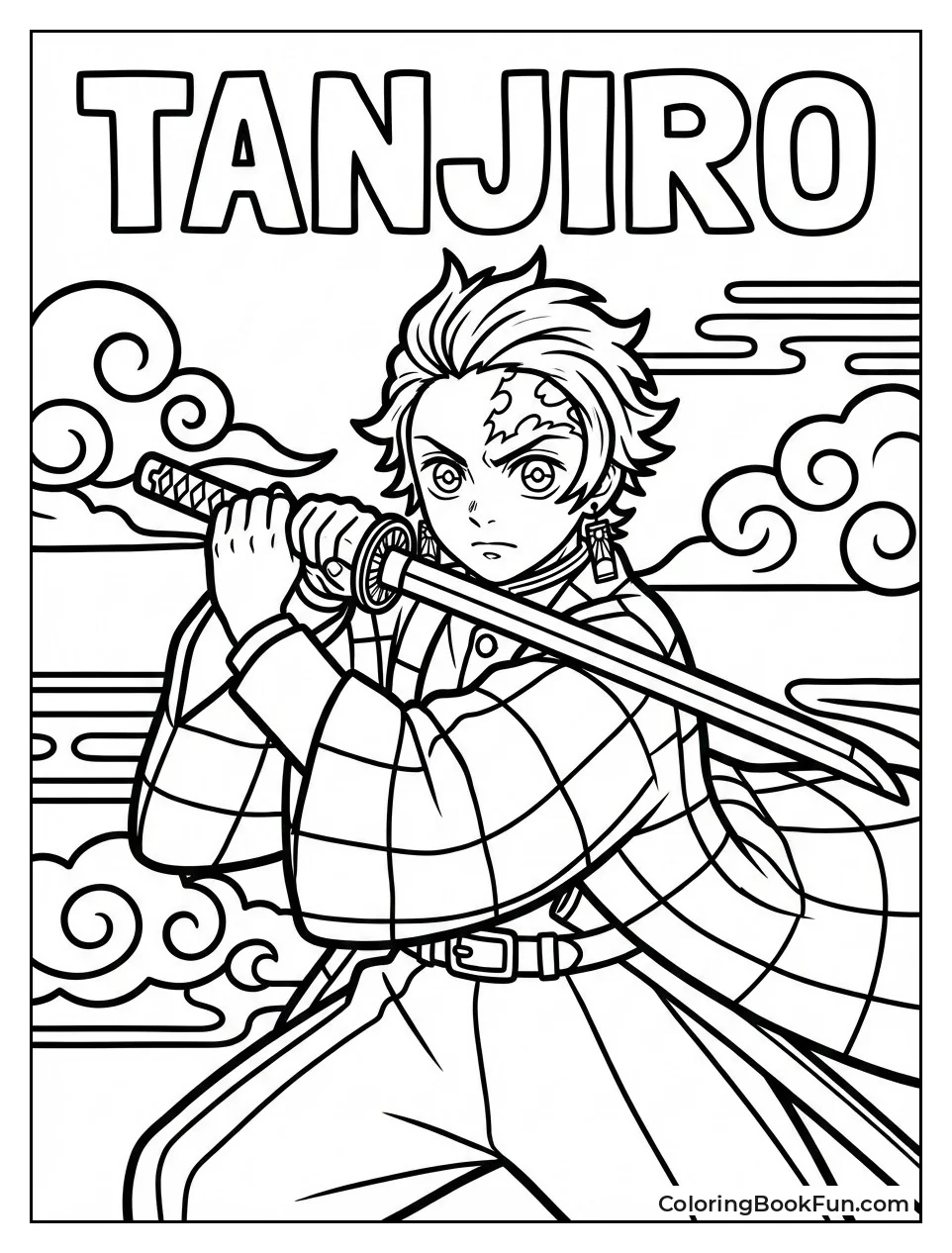 Tanjiro Holds Sword Boldly