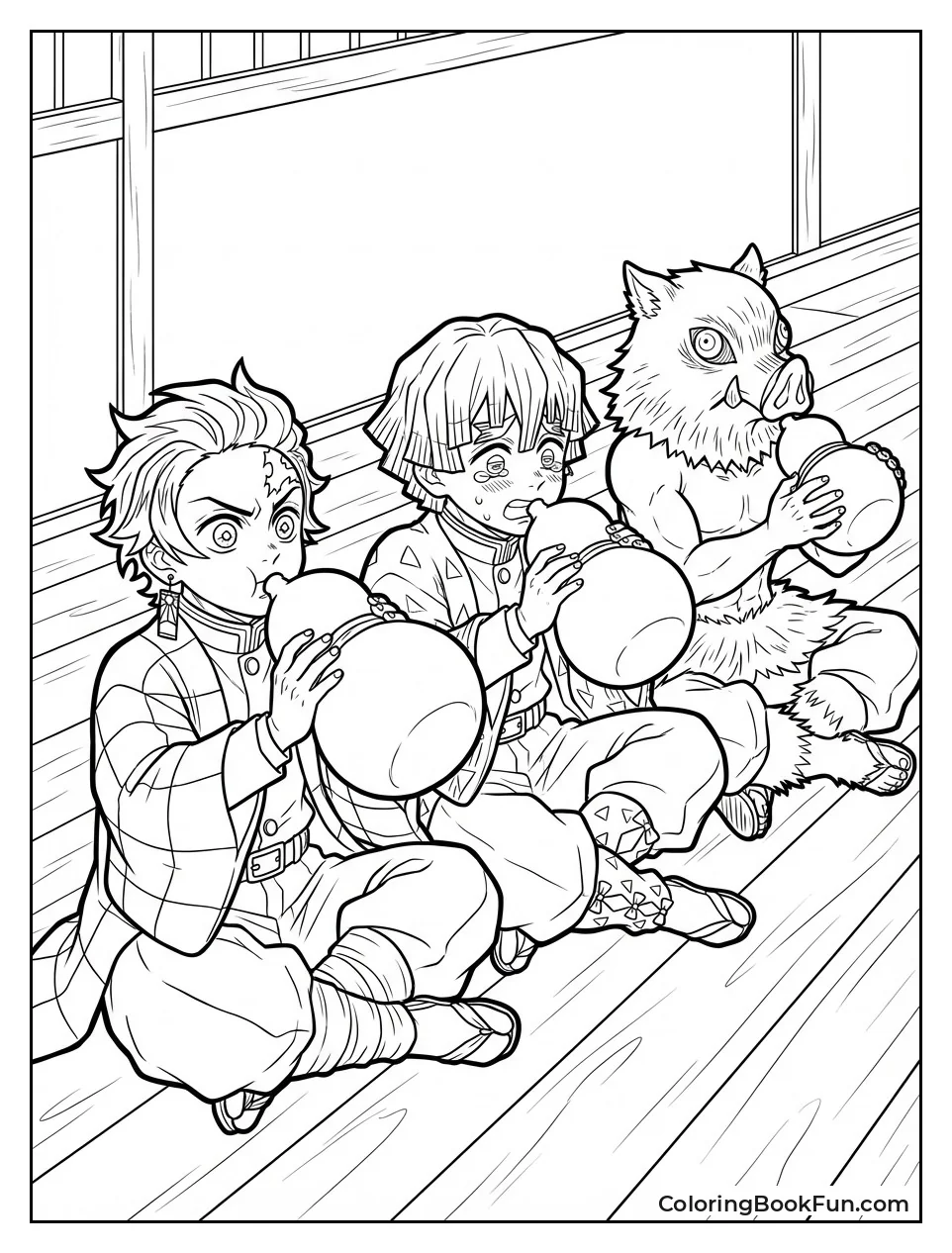 Boys Blow Giant Gourds