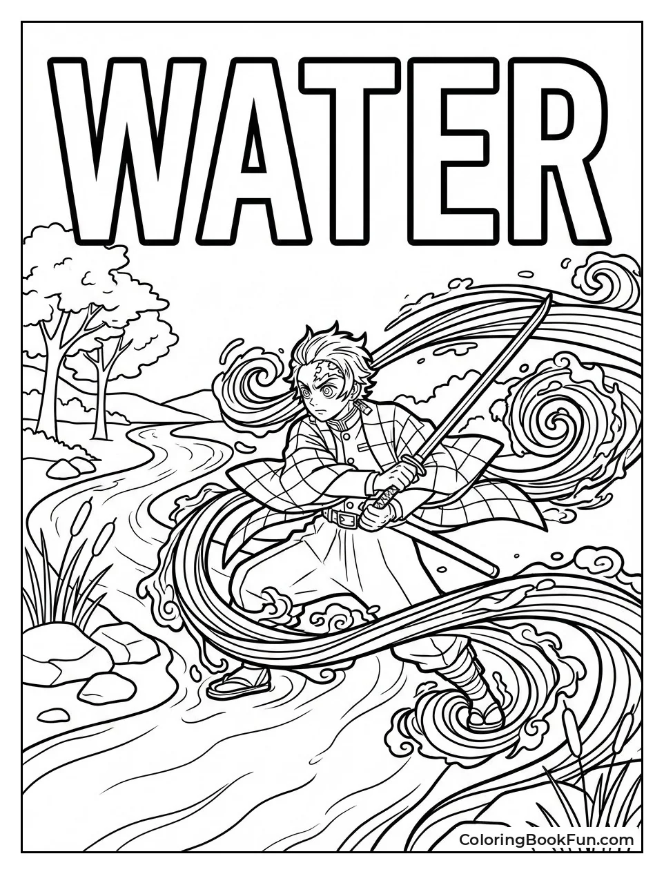 Tanjiro Practices Water Breathing