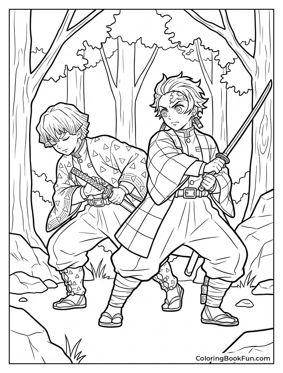 Zenitsu and Tanjiro Adventure On