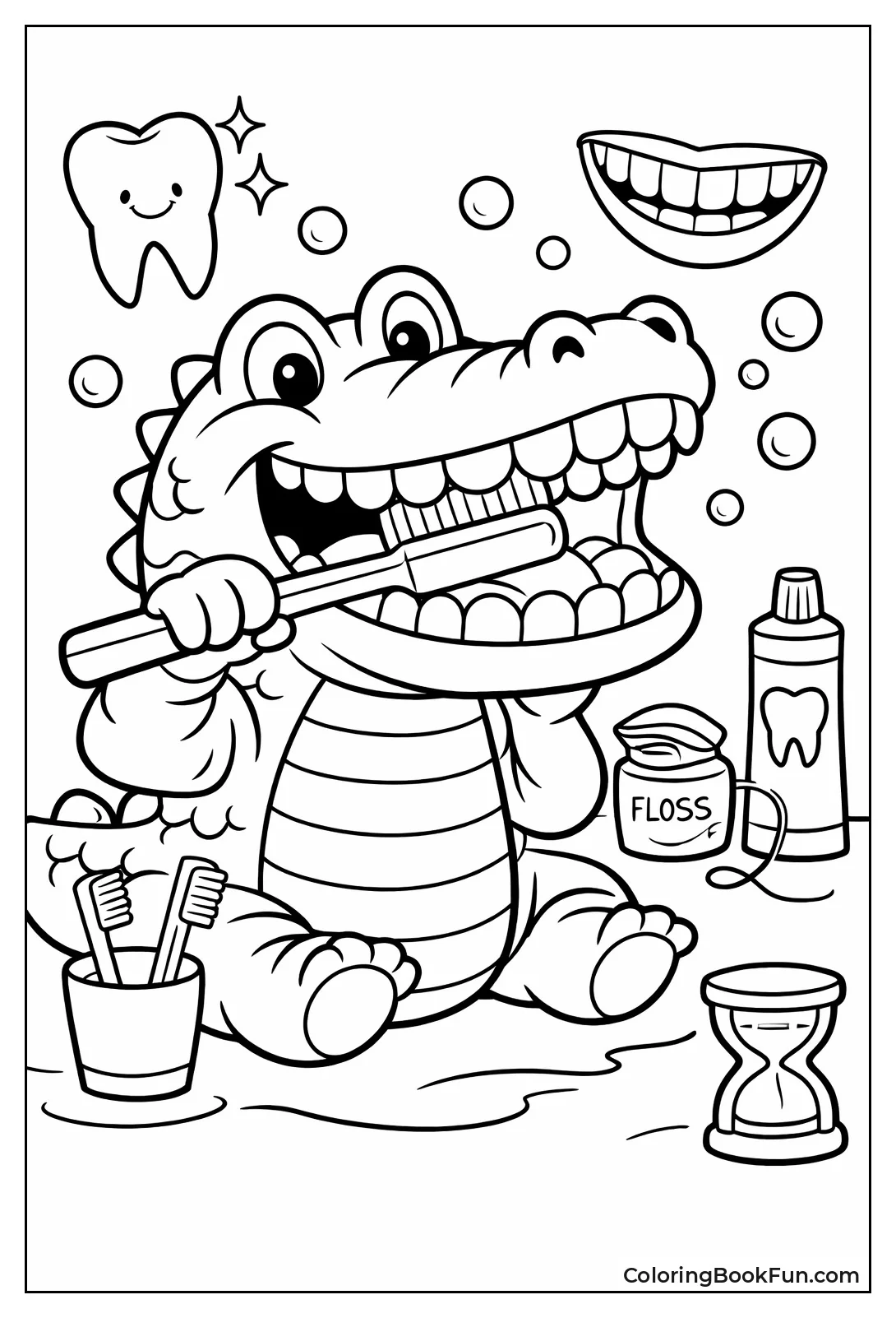 Alligator Brushes Wide Mouth