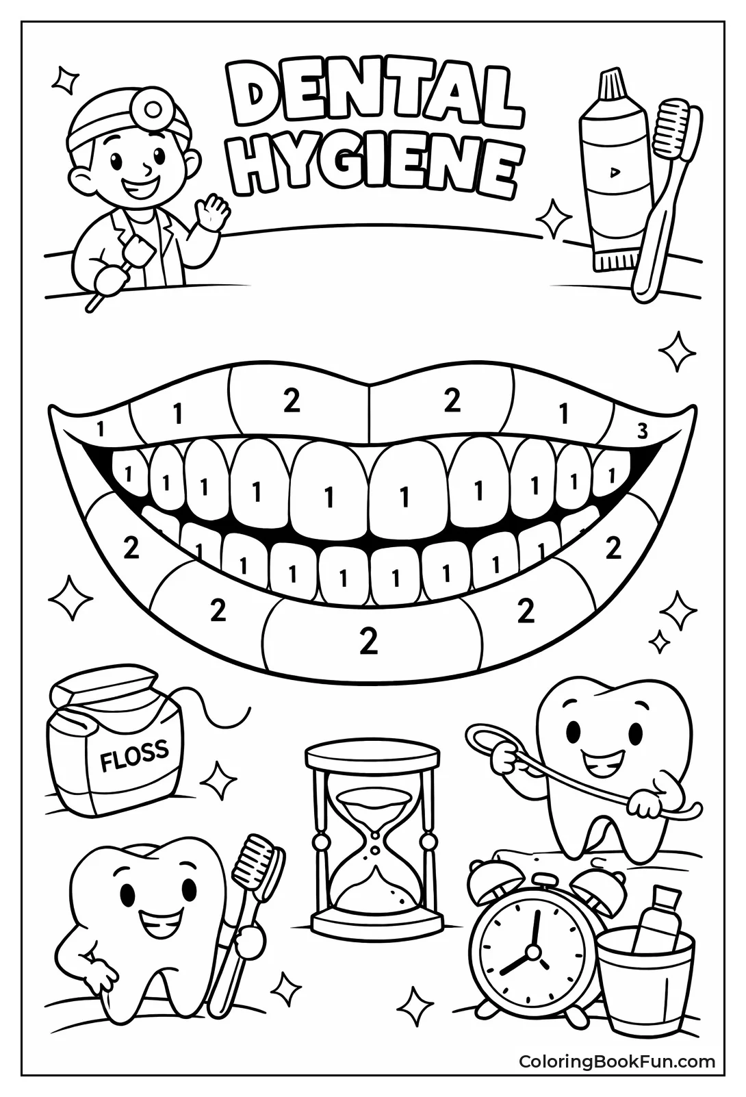 Color by Number Smile