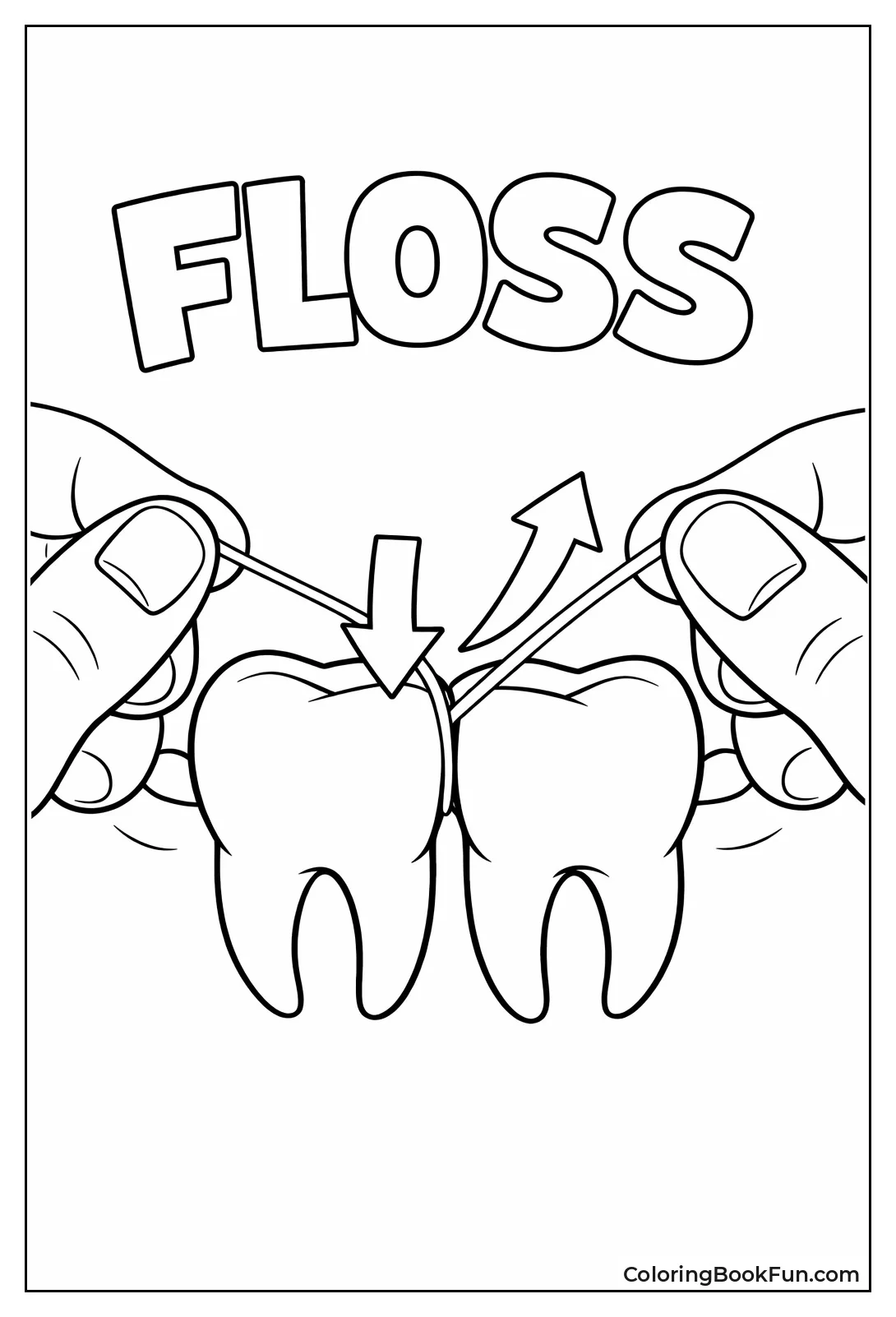 Hands Floss Teeth Correctly