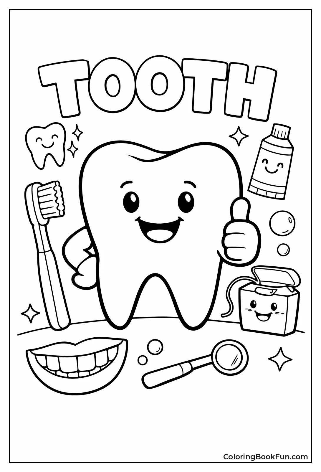 Smiling Tooth Gives Thumbs Up