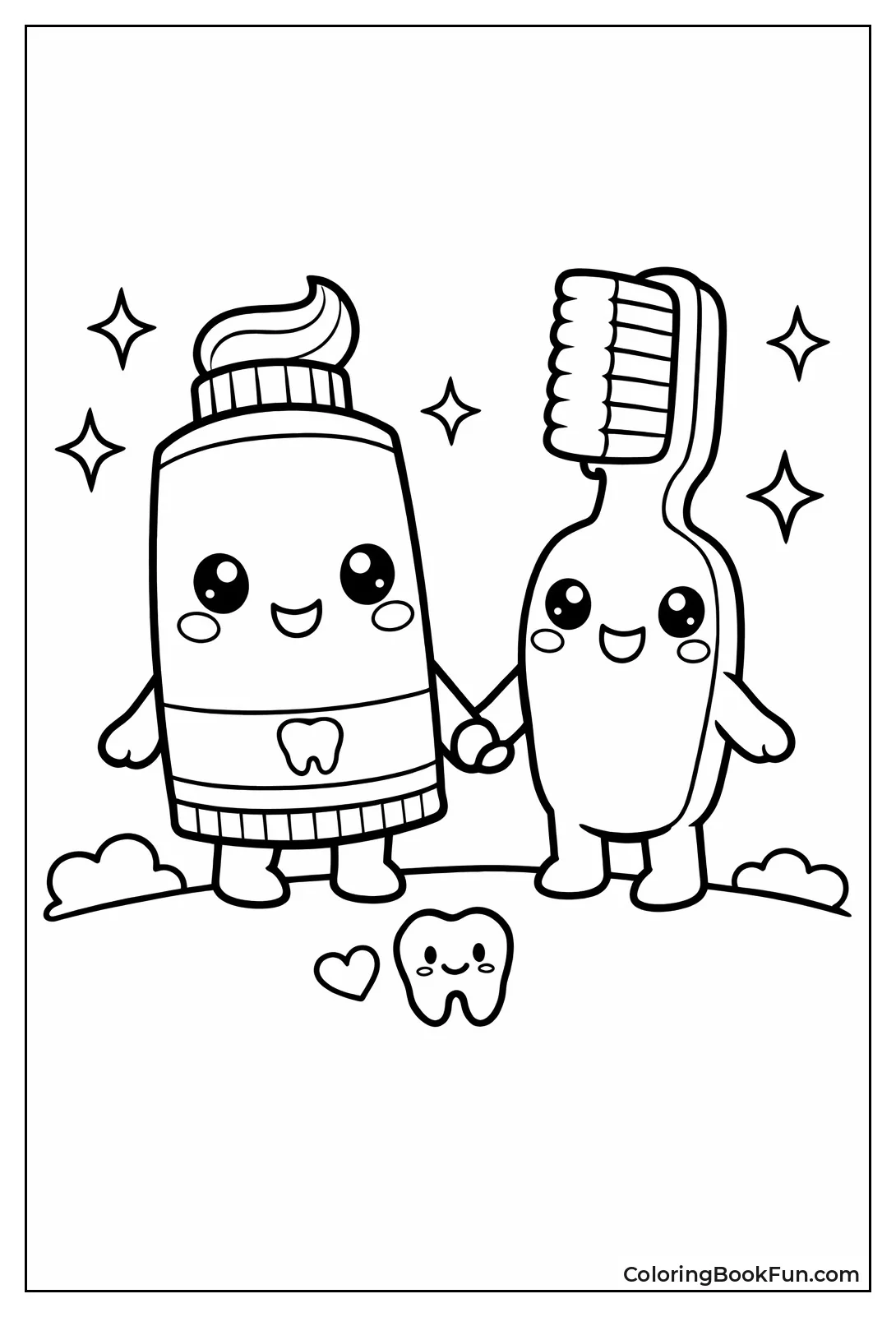 Kawaii Toothbrush Holds Paste