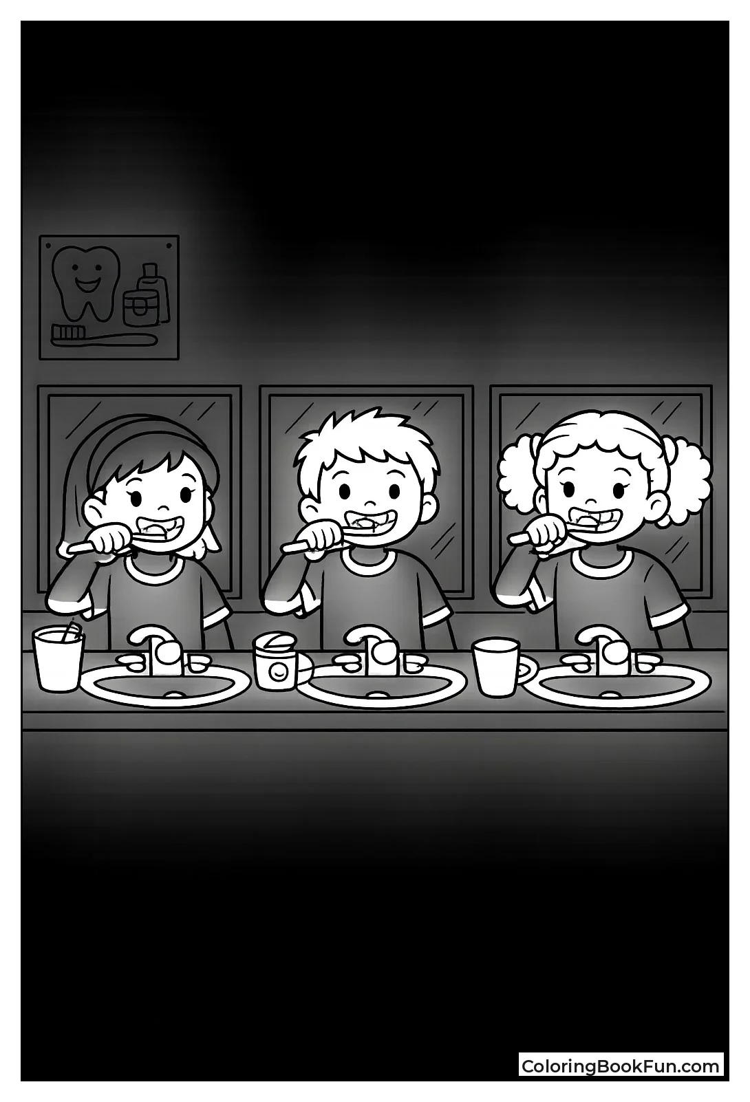 Friends Brush at School