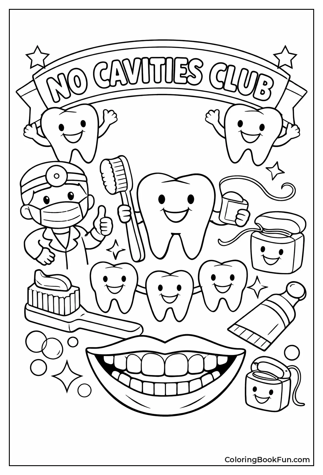 No Cavities Club Banner