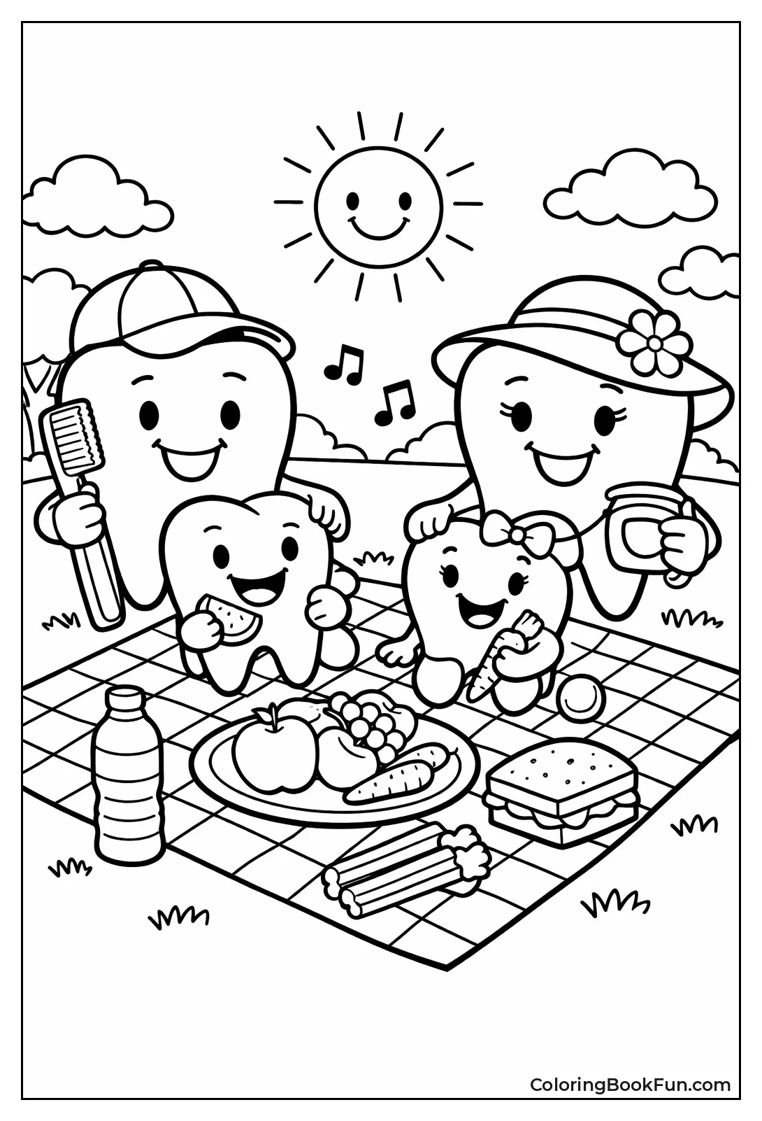 Tooth Family Picnics Snacks