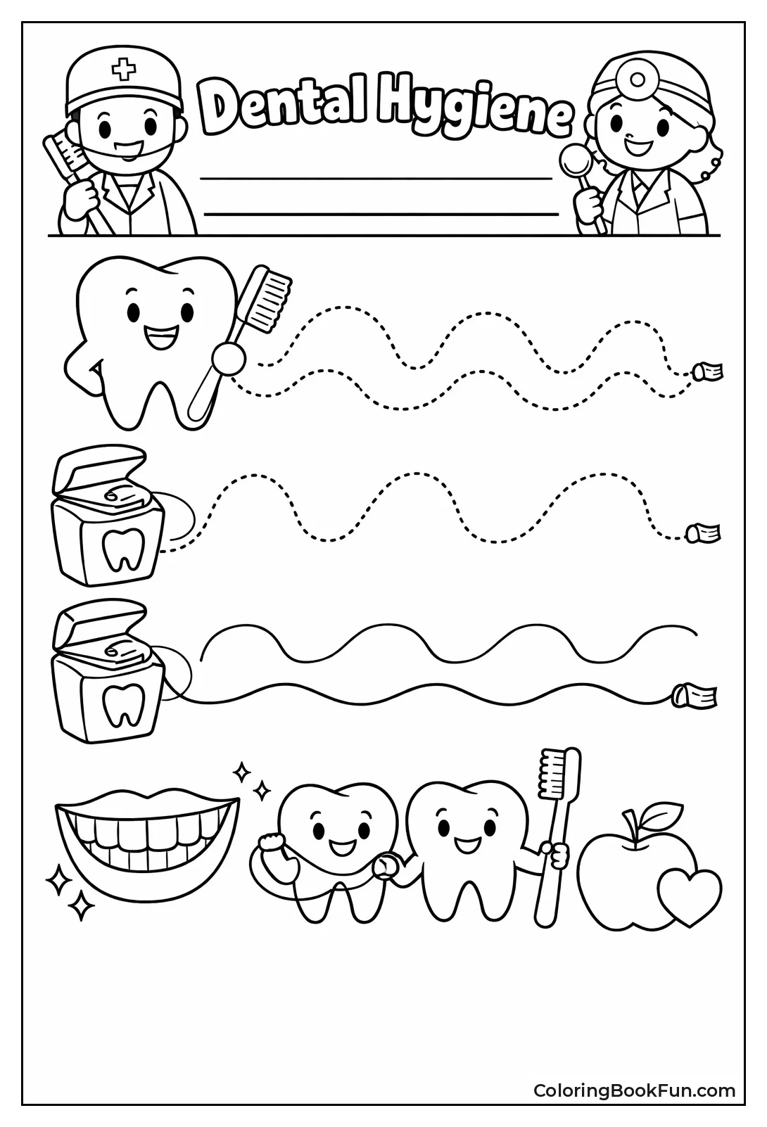 Trace Dotted Floss Lines