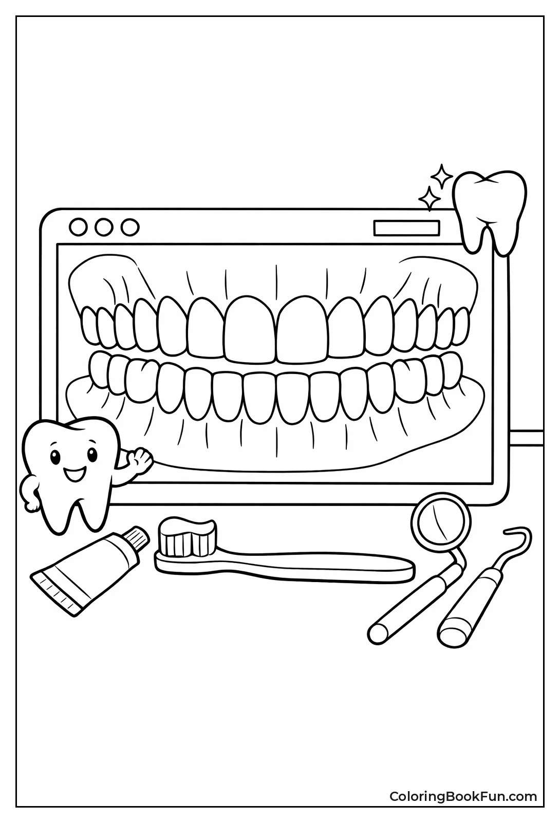 X-Ray Shows Perfect Teeth