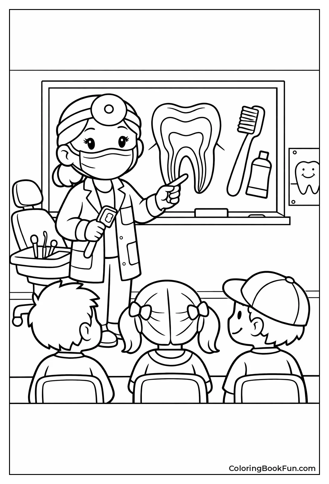 Chalkboard Tooth Diagram Lesson