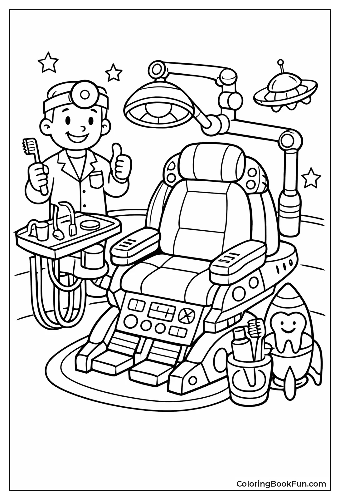 Dental Chair Like Spaceship