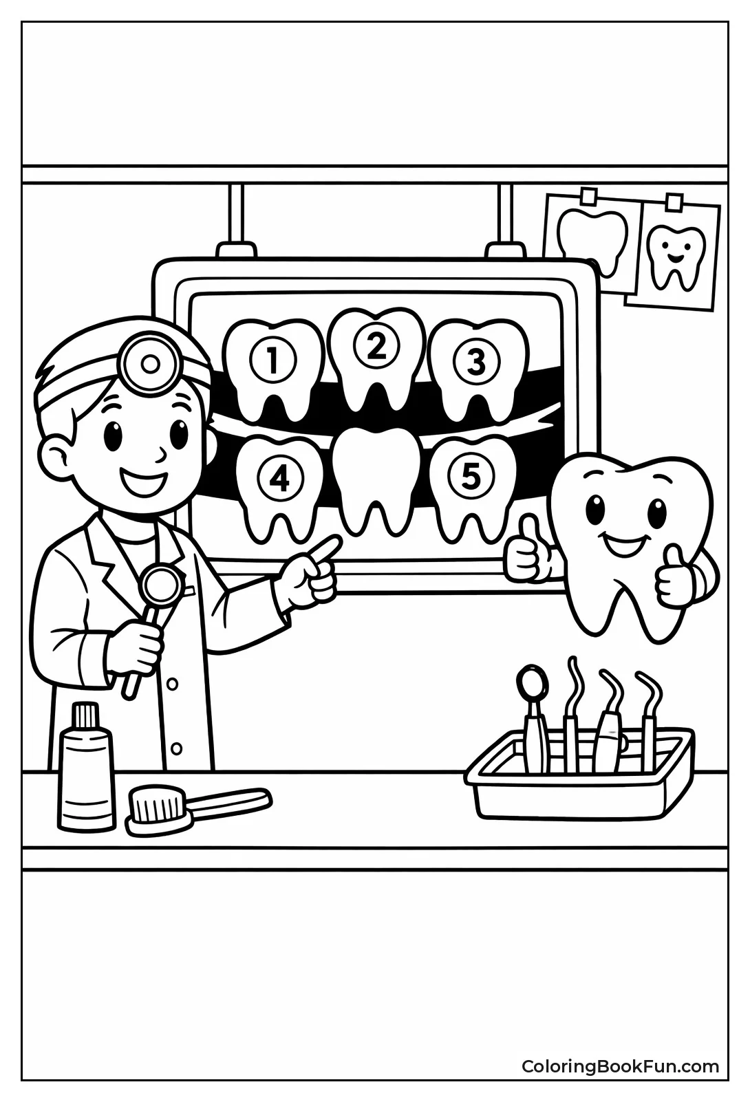 X-Ray of Smiling Teeth