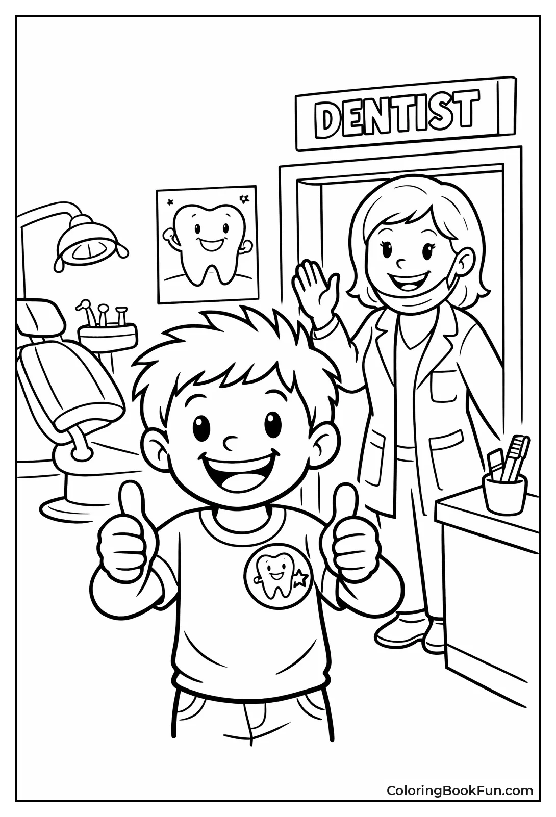 Happy Kid after Checkup