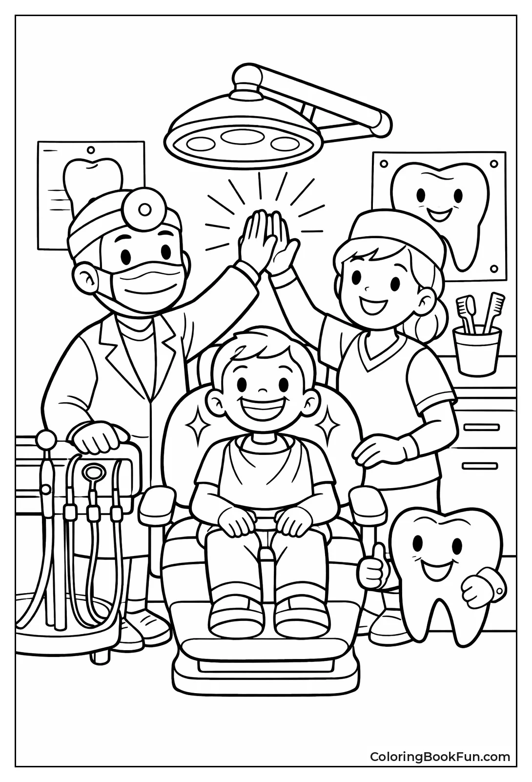 Dentist and Hygienist High-Five