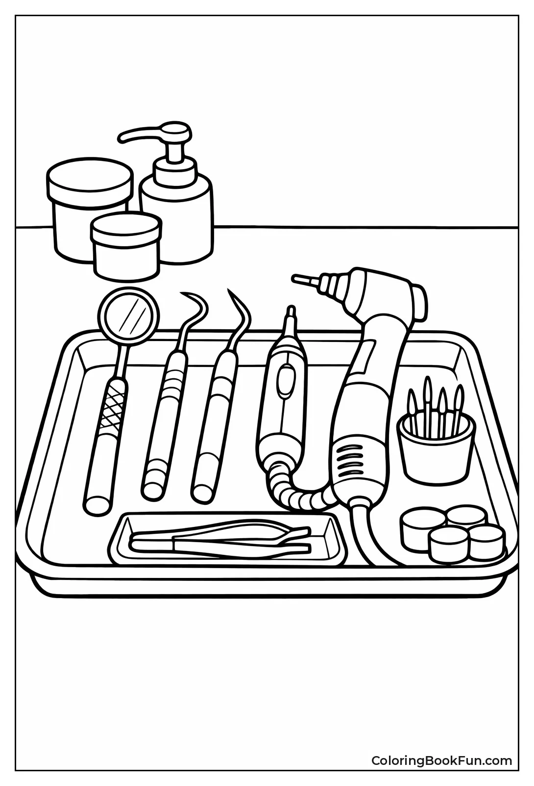 Dentist Tools on Tray