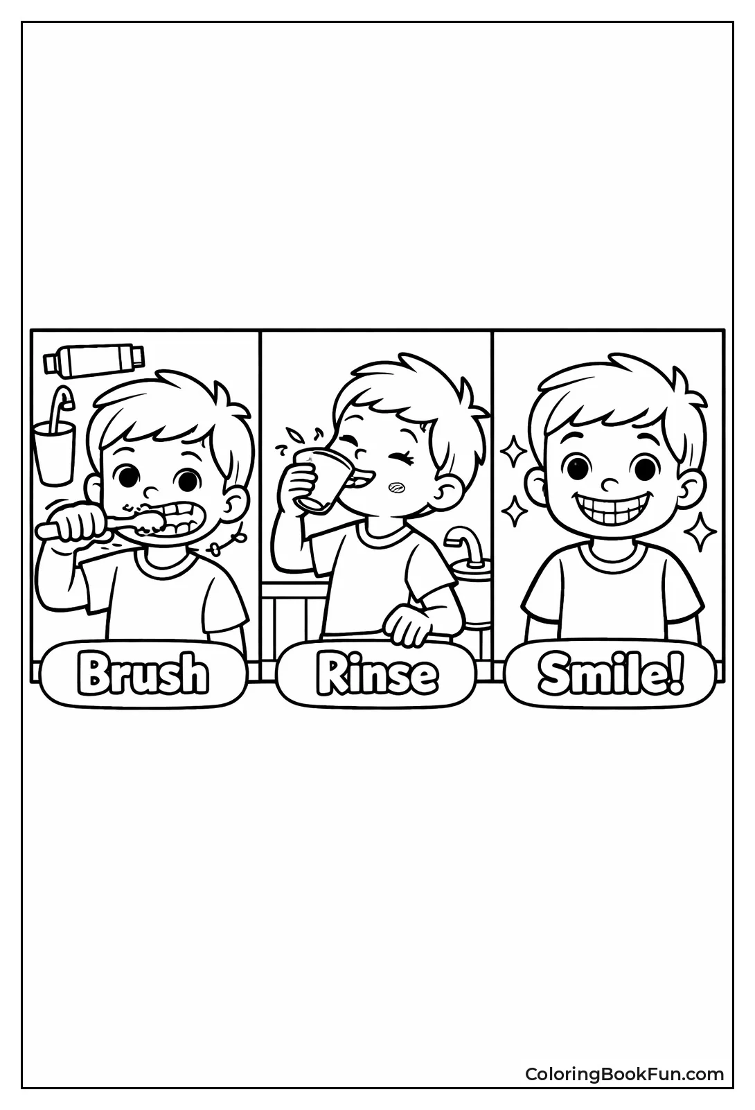Steps to Brush Teeth
