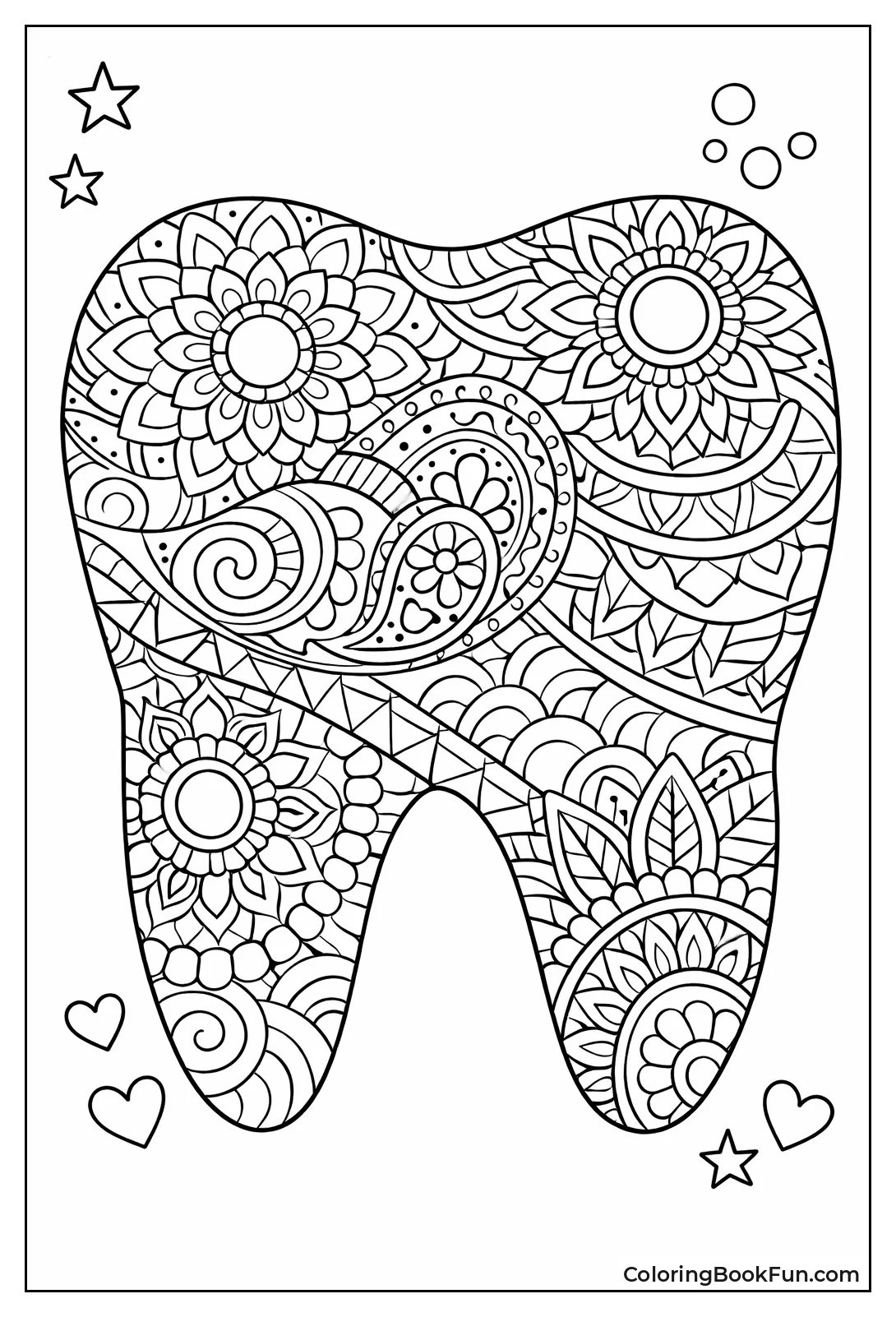 Zentangle Patterns in Tooth