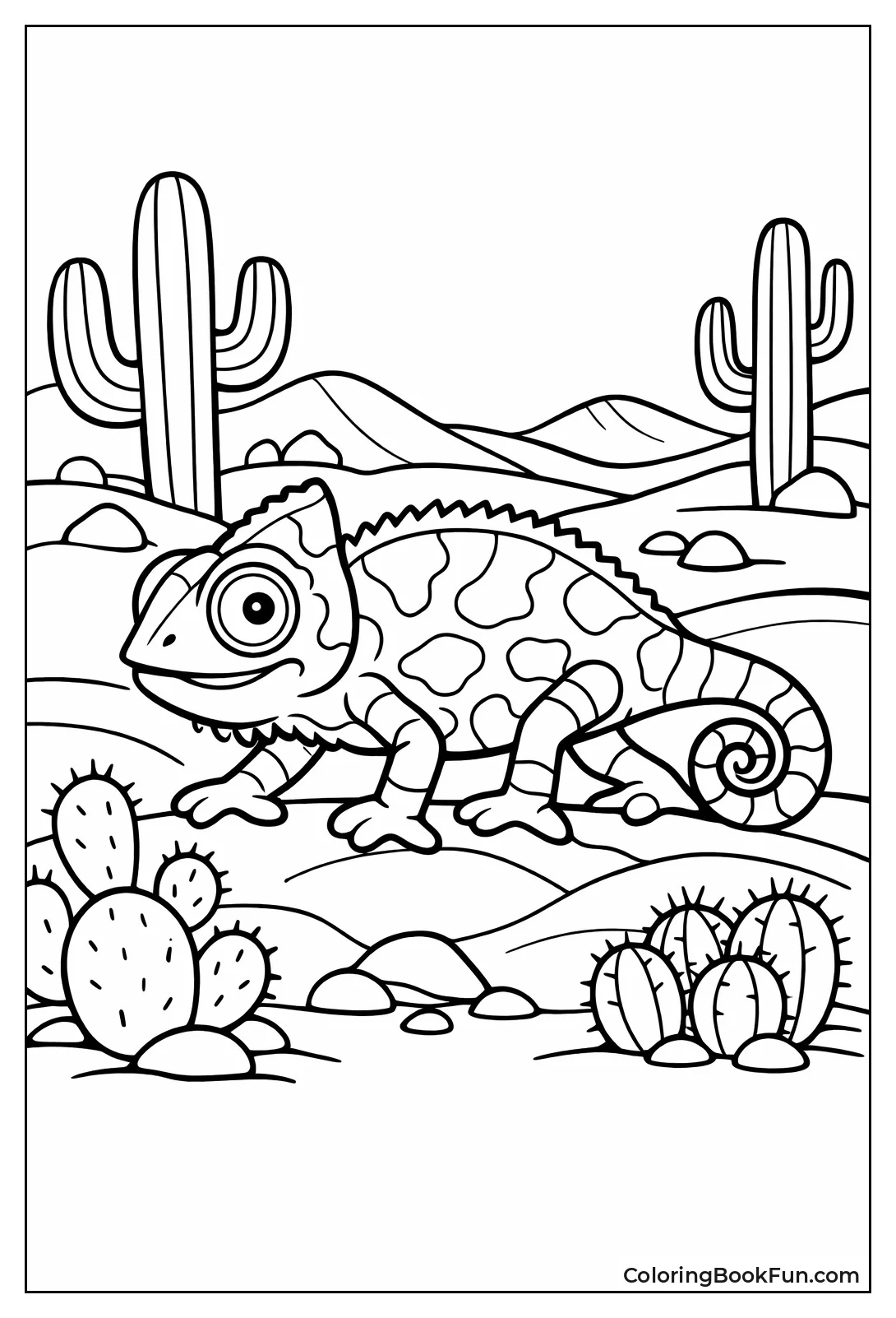 Desert Chameleon Treks Sand