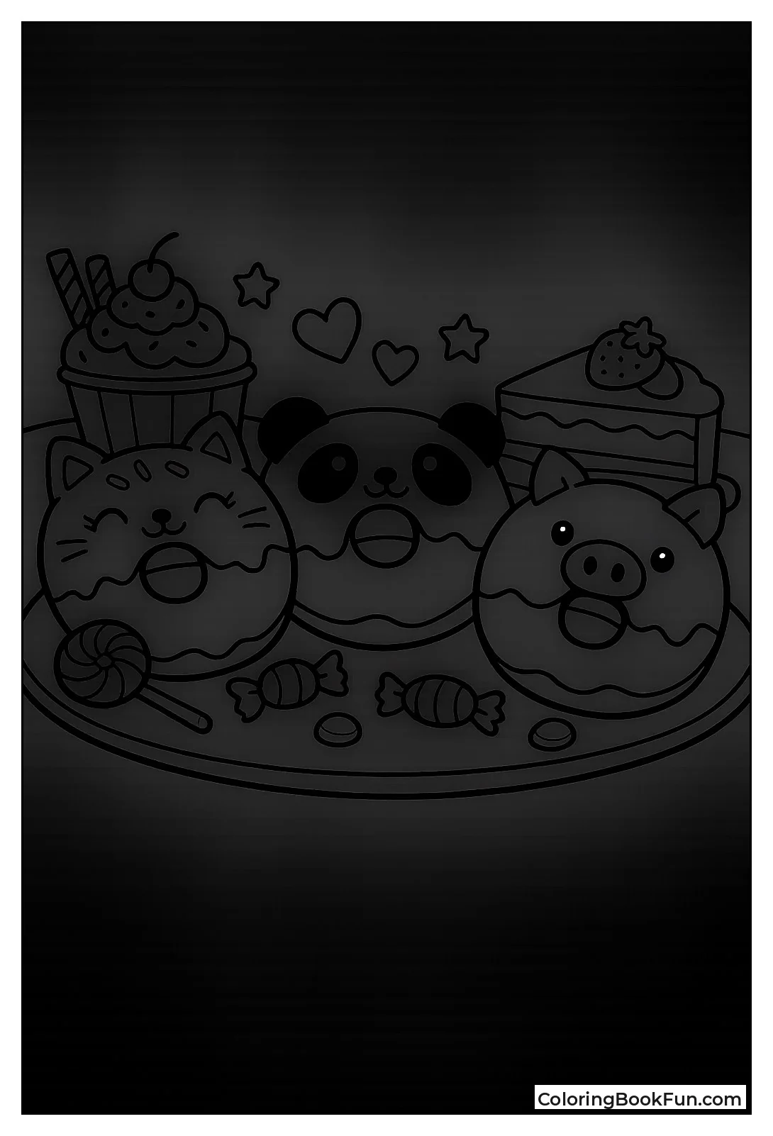 Animal Donuts Smiling