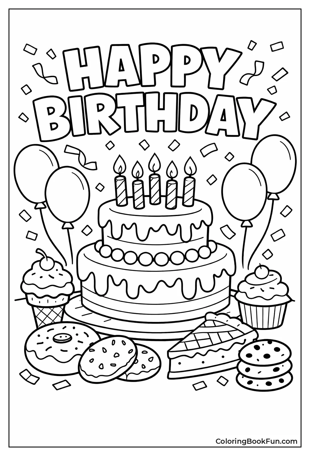 Birthday Cake with Candles