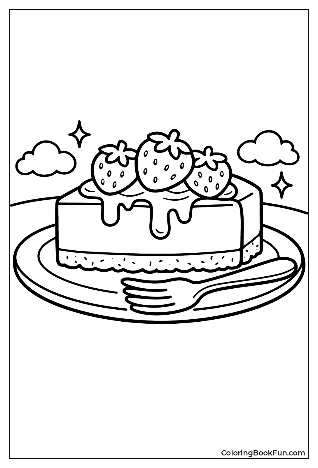 Cheesecake with Strawberry Topping