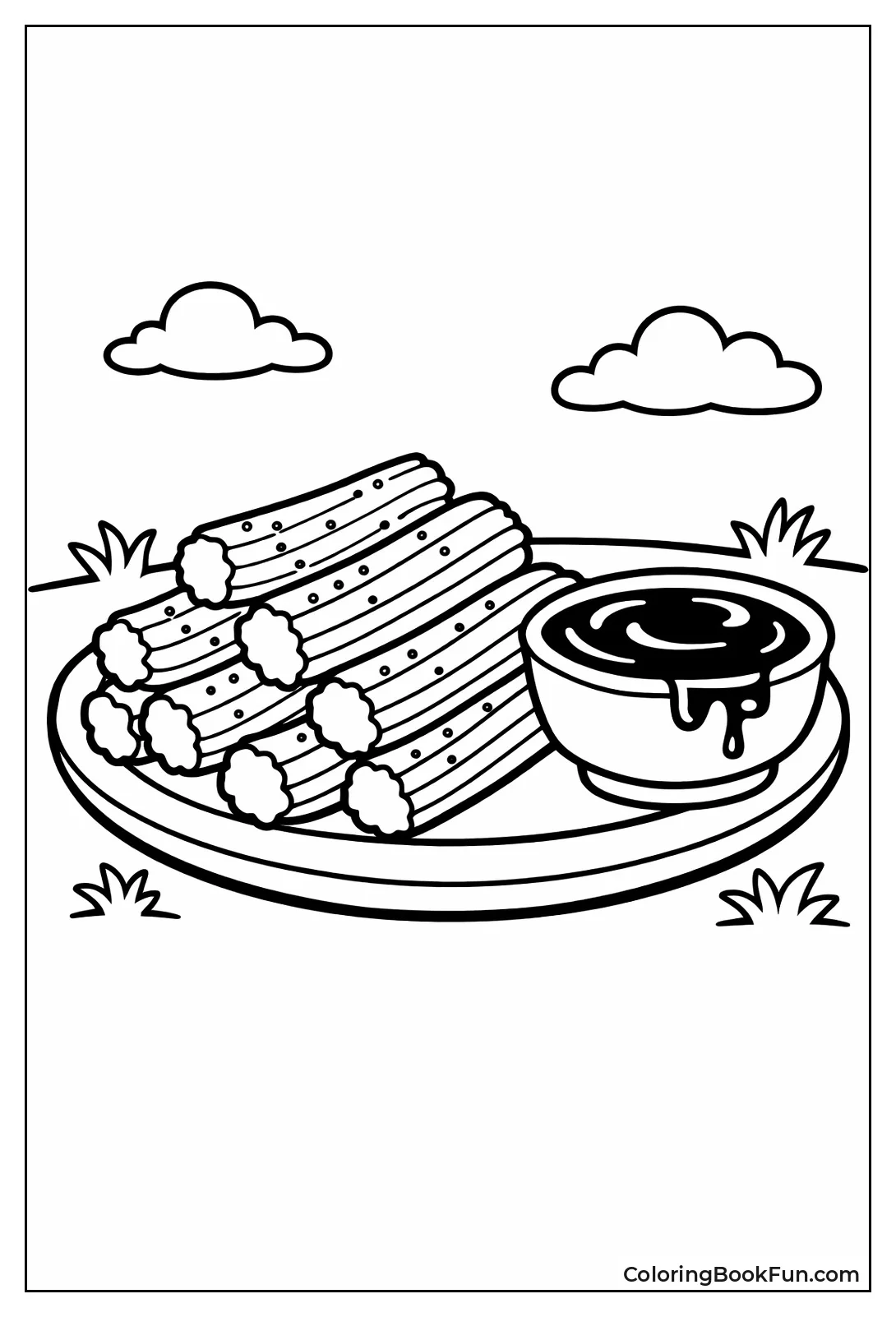 Churros and Chocolate Dip