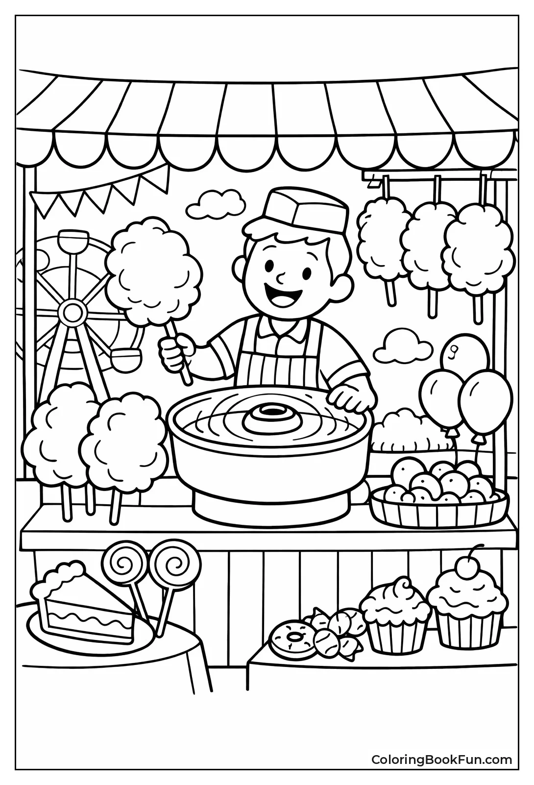 Spinning Cotton Candy Machine