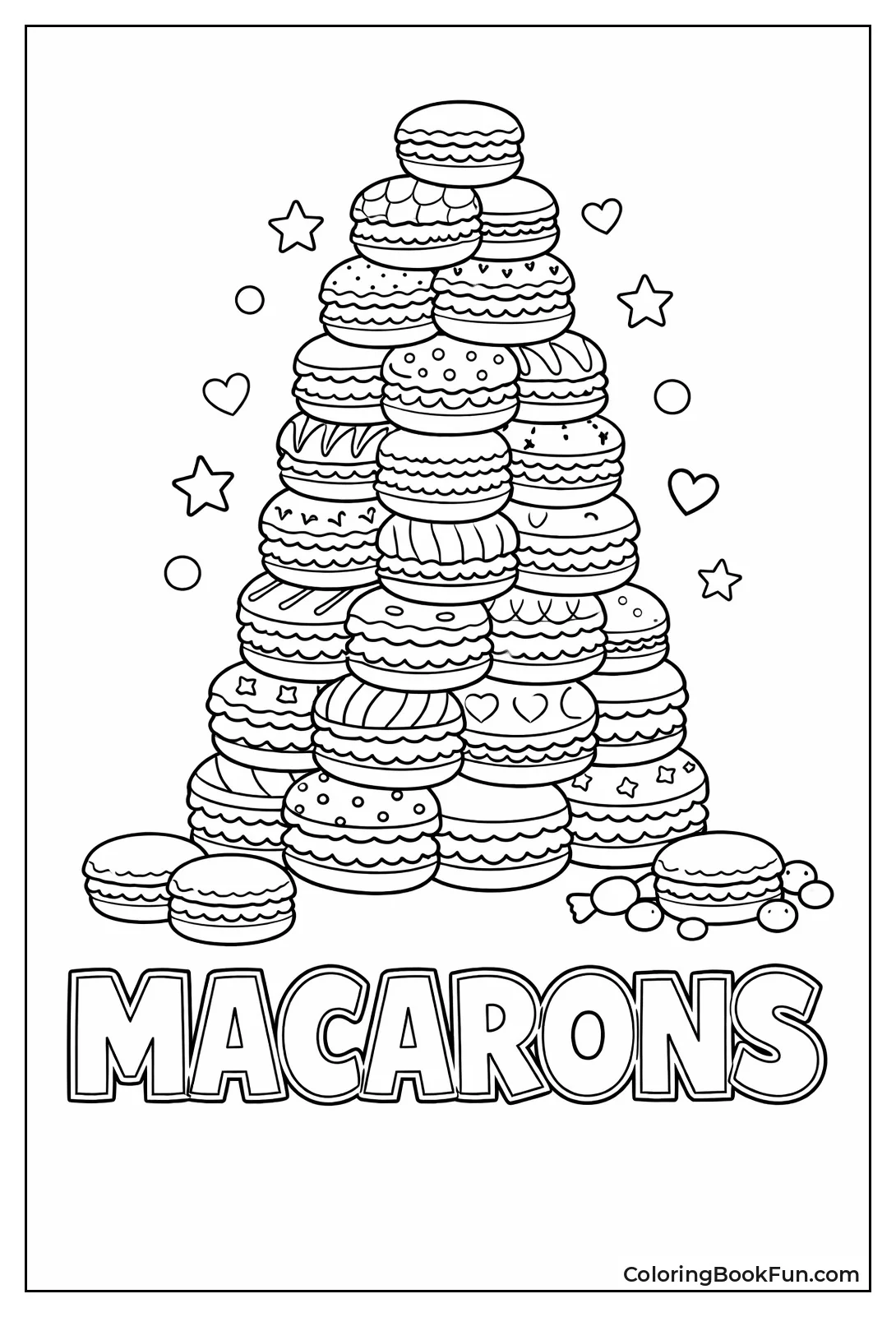 Tower of Tiny Macarons