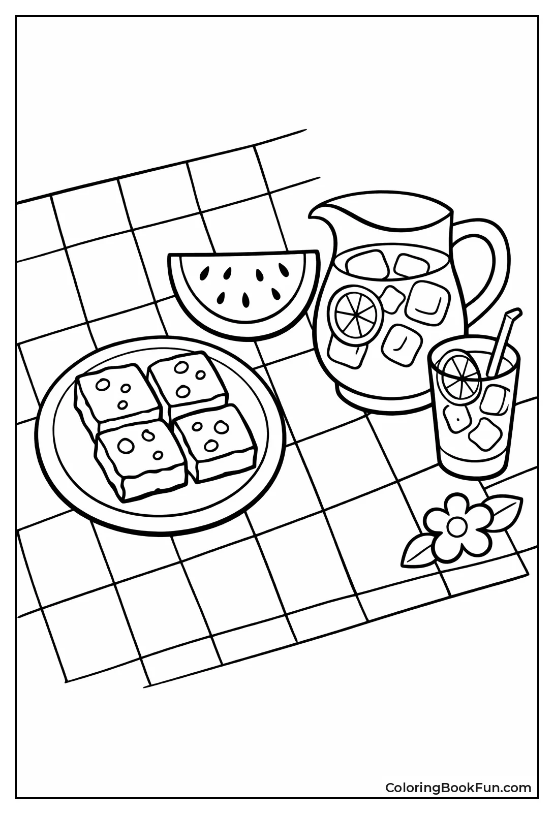 Picnic Sweets on Blanket