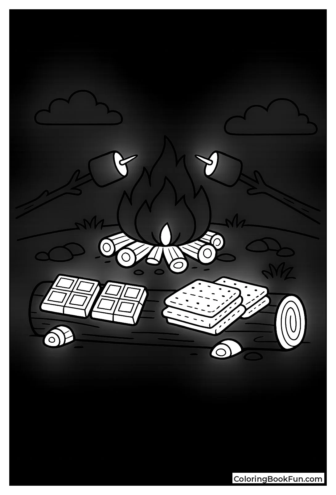 S'mores over Campfire