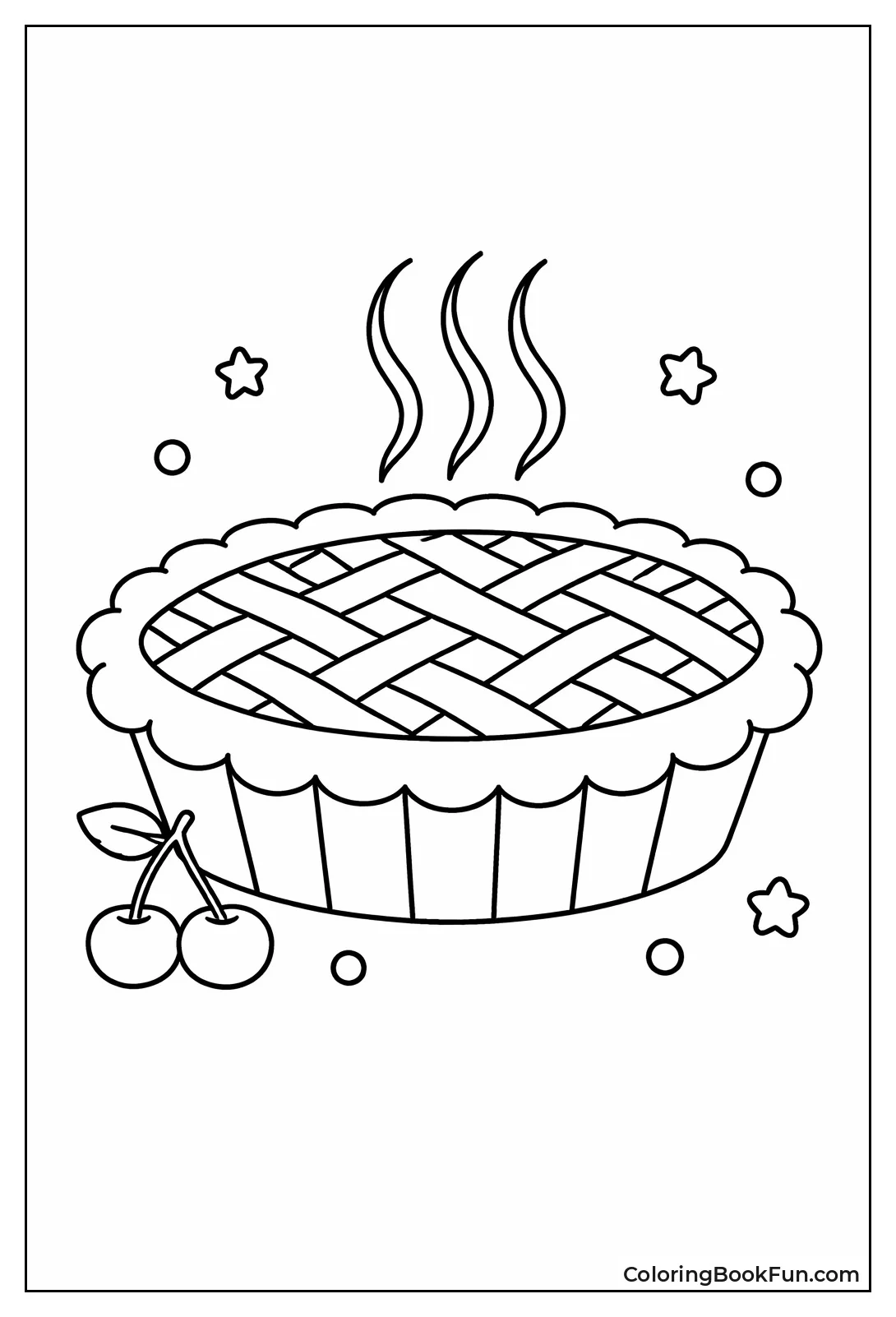 Simple Cherry Pie Slice