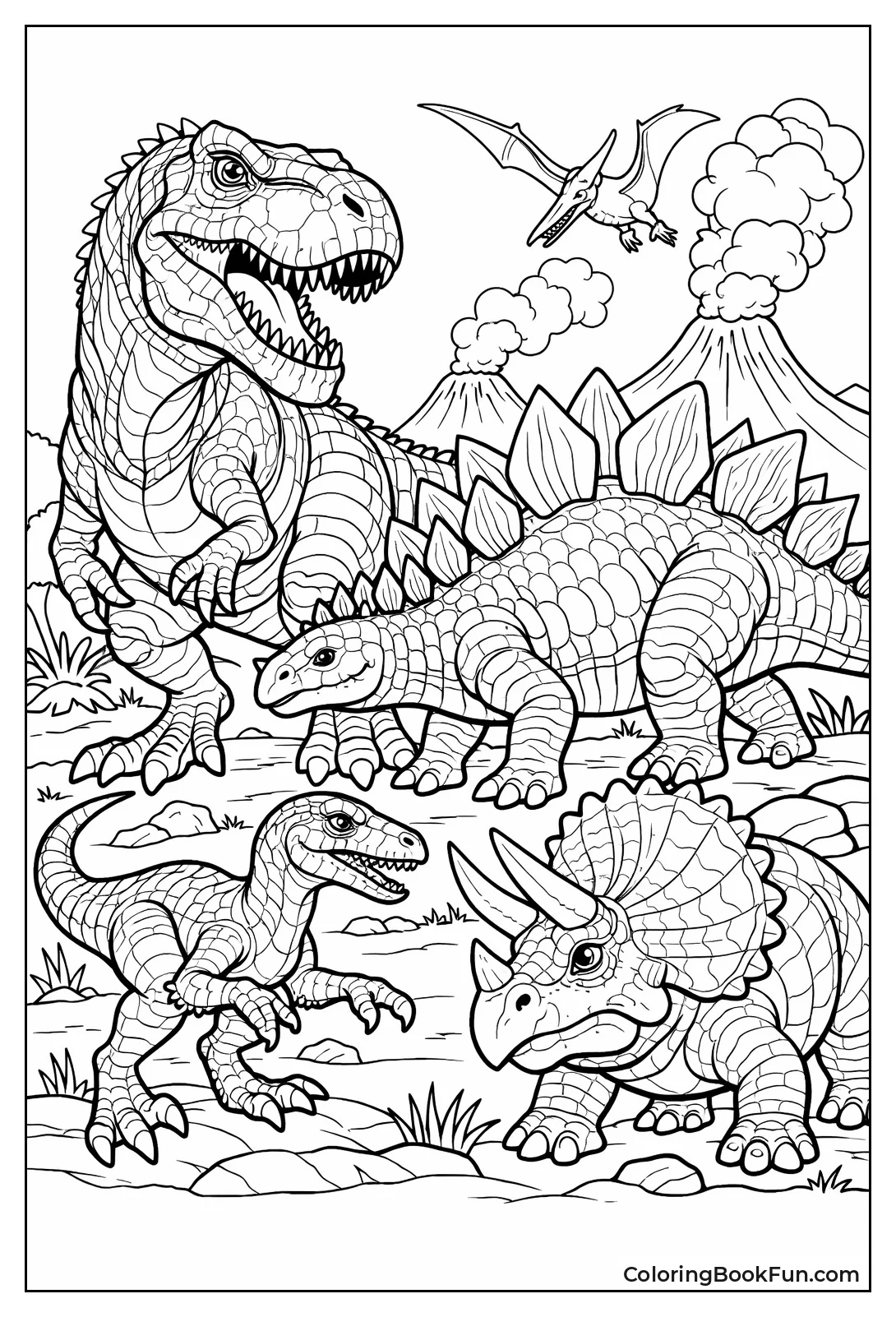 Detailed Dinos Show Scales