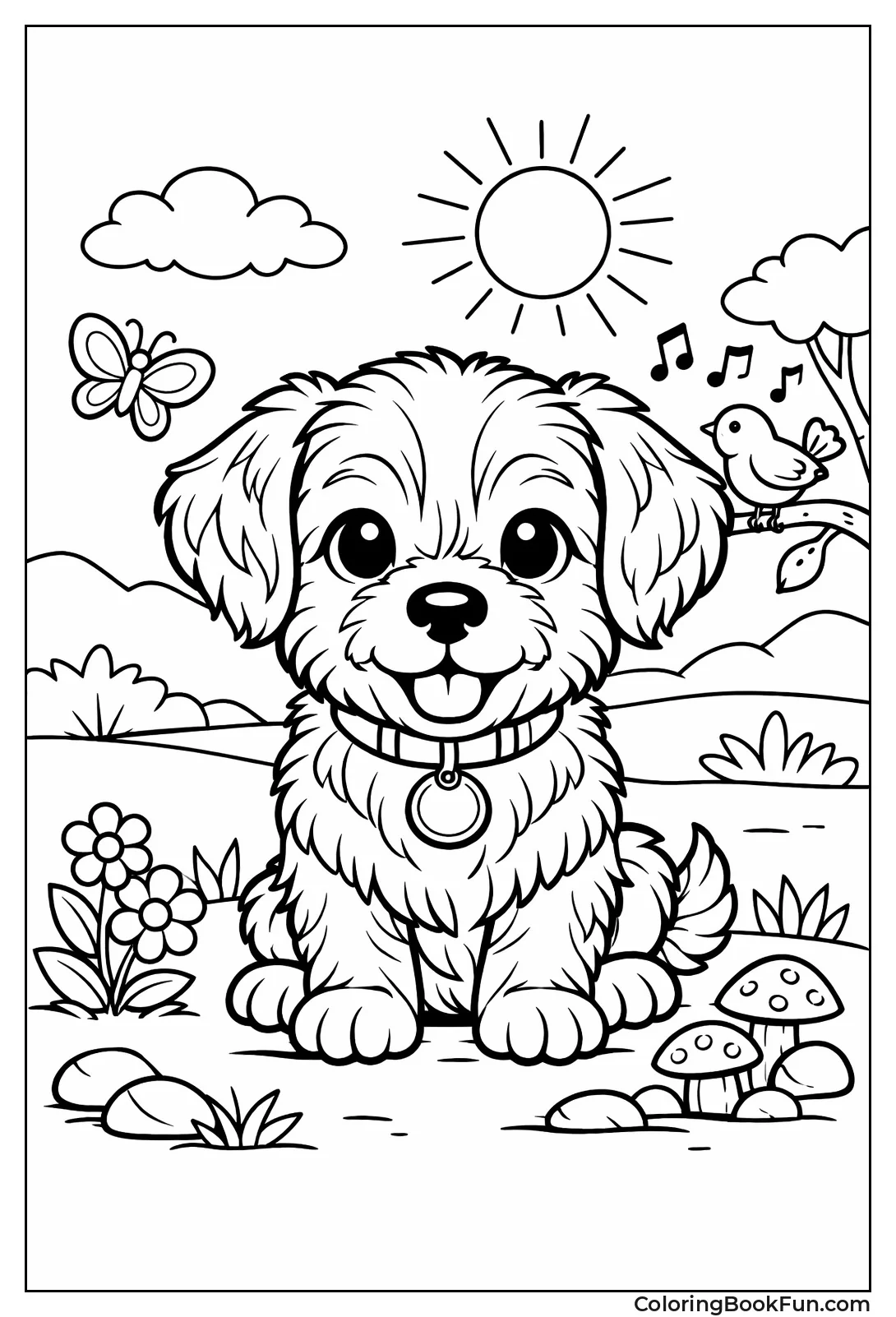 Detailed Dog with Fur