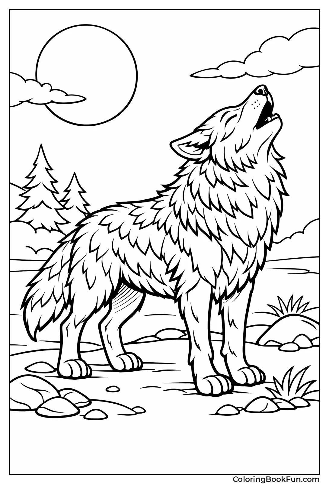 Wolf with Textured Fur