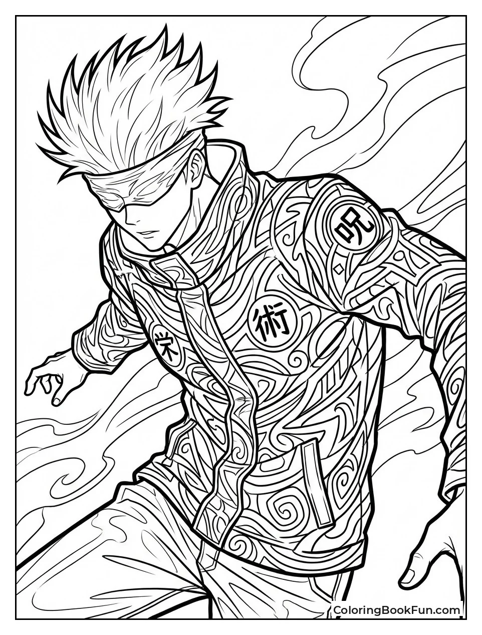 Intricate Gojo with Fine Patterns