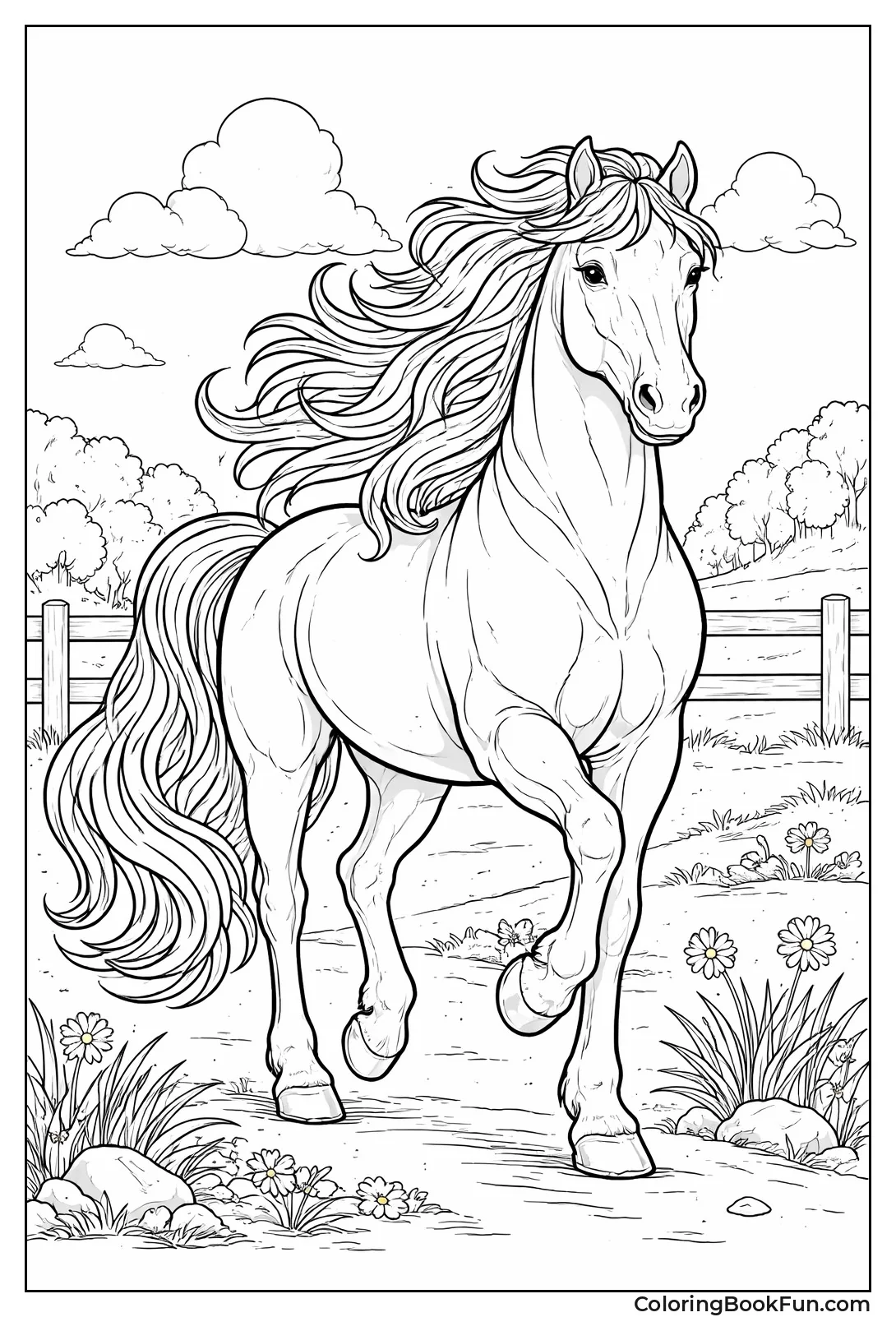 Detailed Muscle Horse