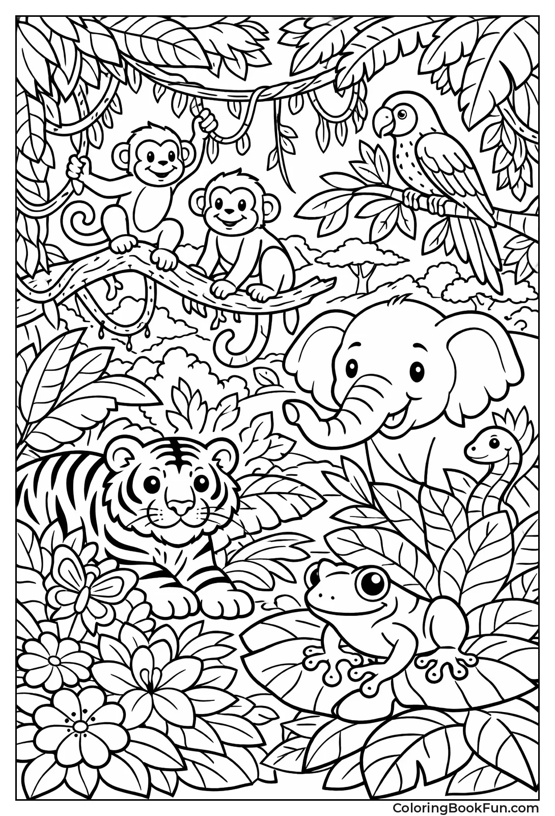 Detailed Leaves Hide Animals