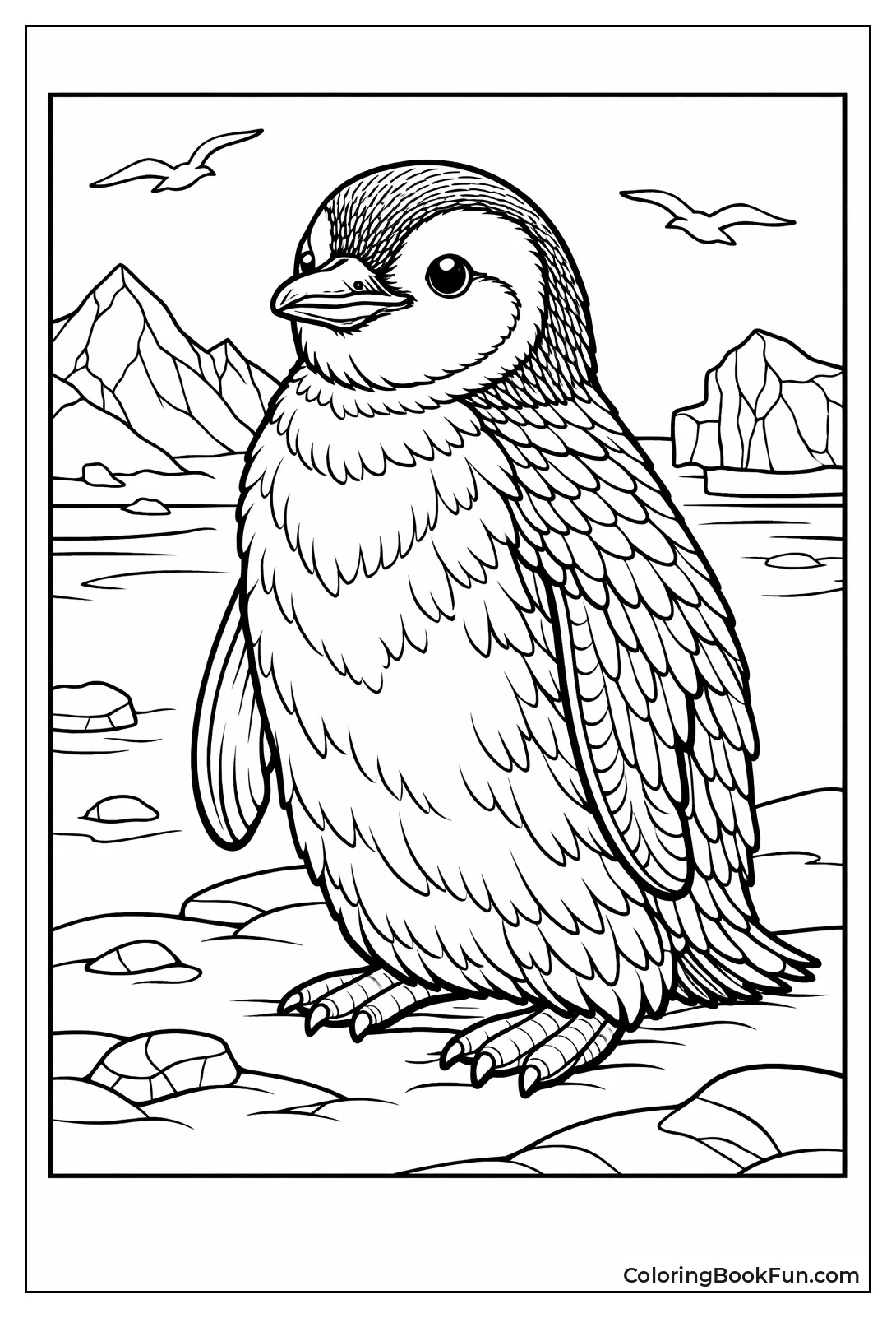 Detailed Realistic Penguin