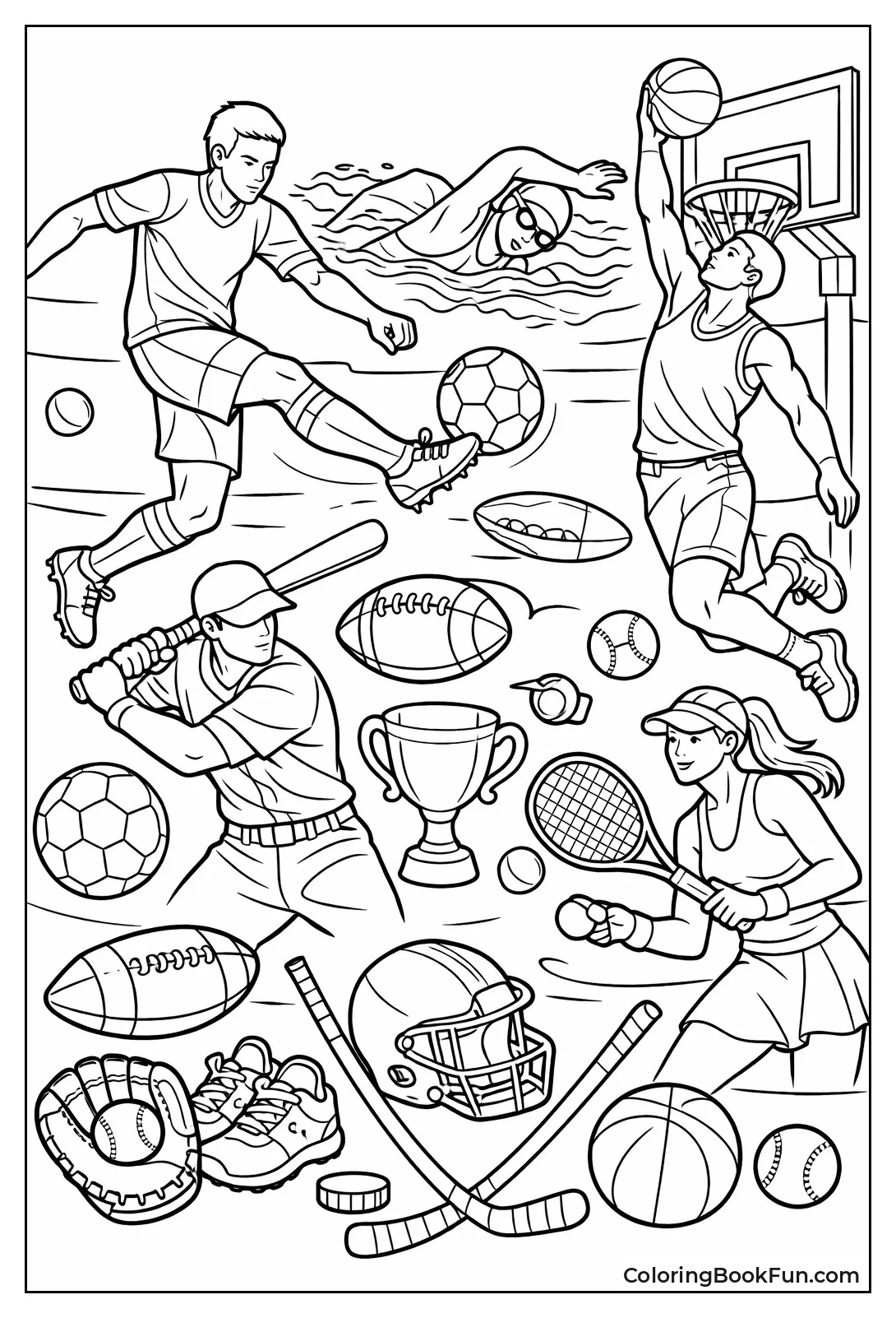 Detailed Athletes in Complex Scenes