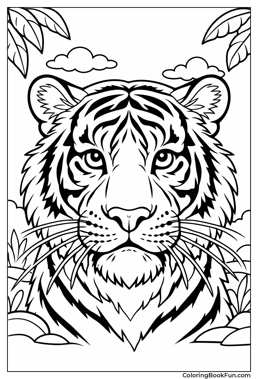Detailed Tiger Portrait