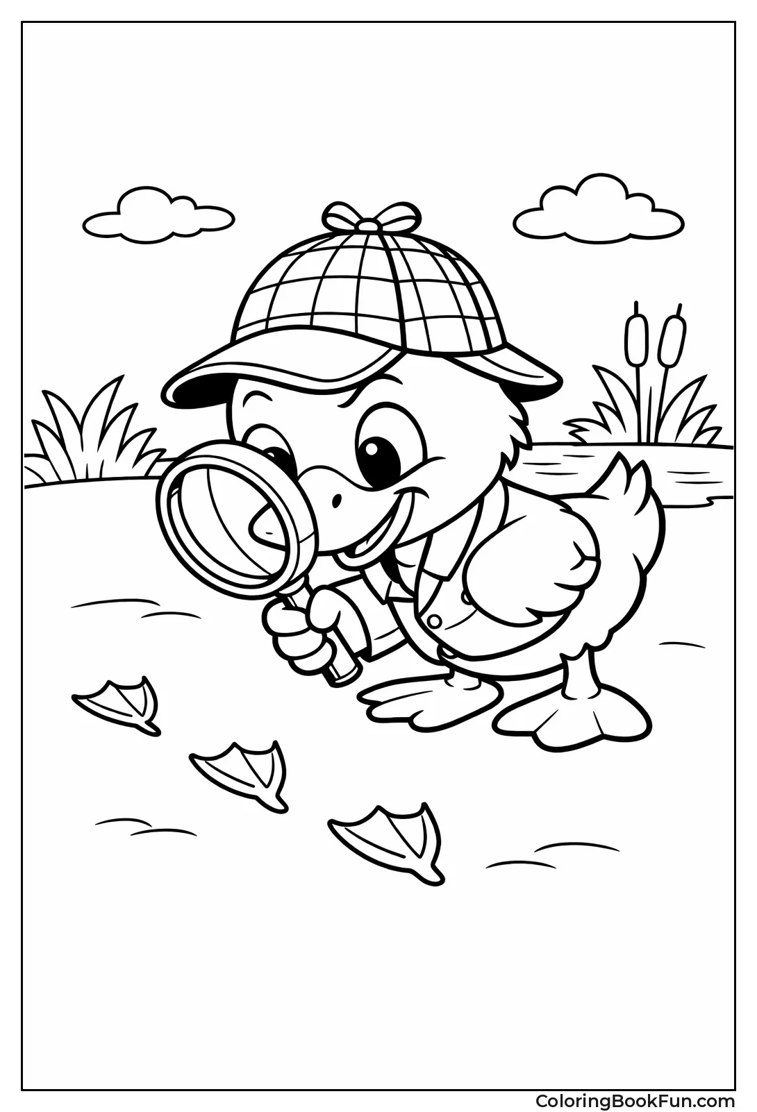 Detective Duck with Magnifier